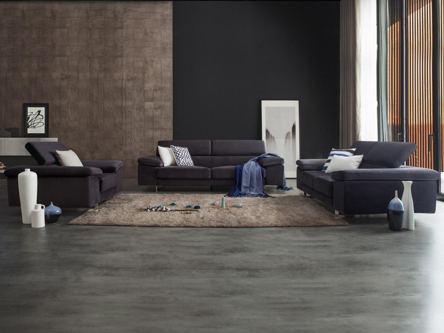 Boston Fabric Sofa Suite 3 + 2 + 1 4