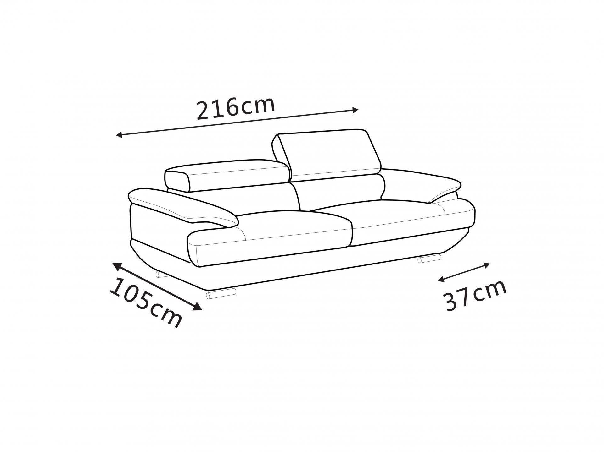 Lexington Fabric Three Seat Sofa