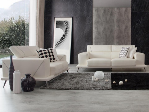 Laurence Leather Sofa Suite 3 + 2 2