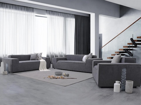 Orion Fabric Sofa Suite 3 + 2 + 1 2