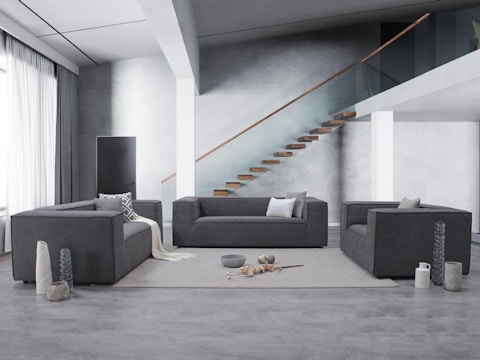 Atlas Fabric Sofa Suite 3 + 2 + 1 1