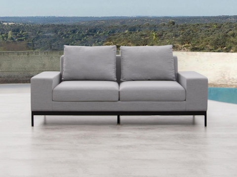June Outdoor Fabric Two Seater Sofa 1
