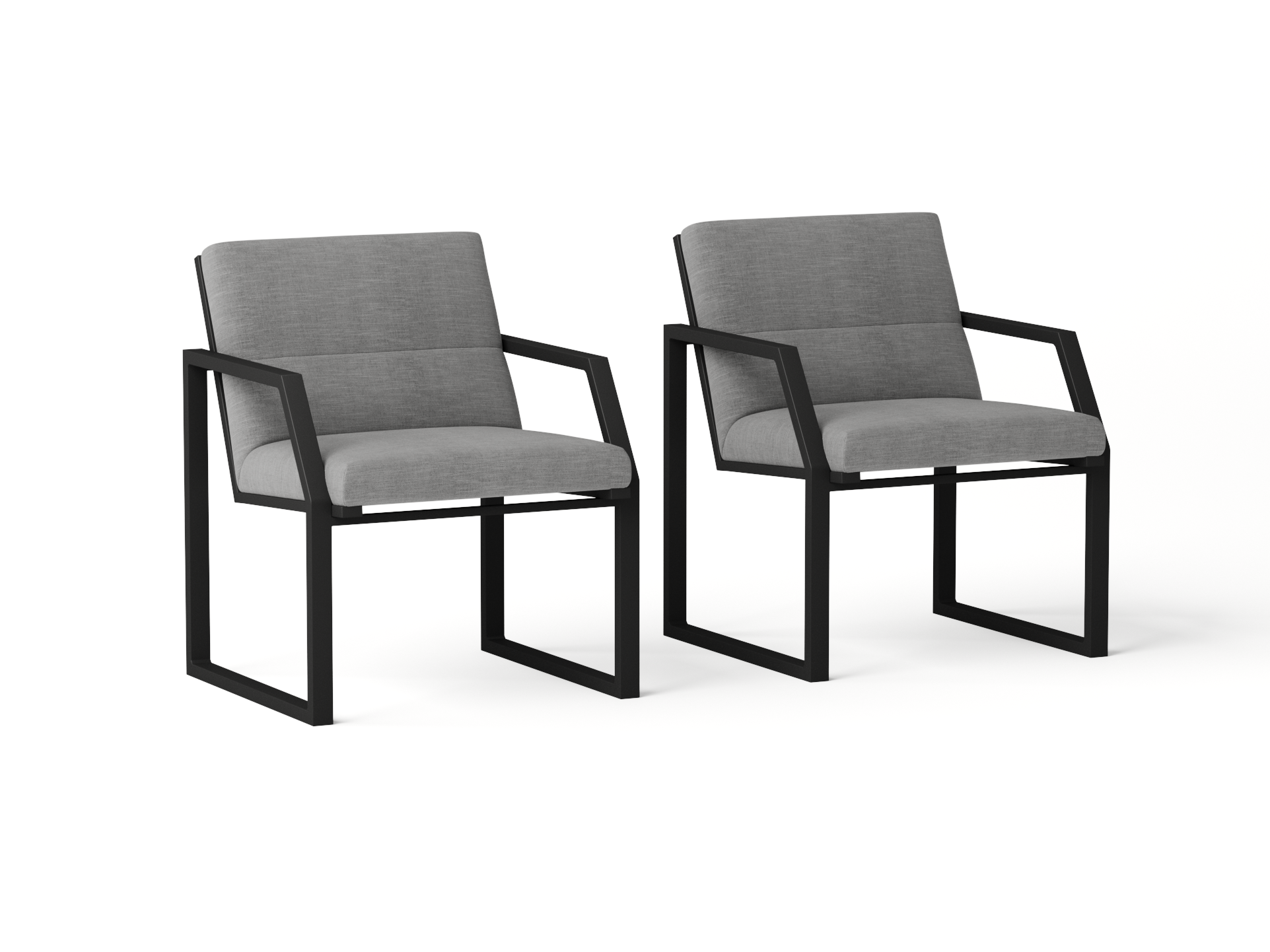 Invini Black Outdoor Dining Chair Set Of Two 4