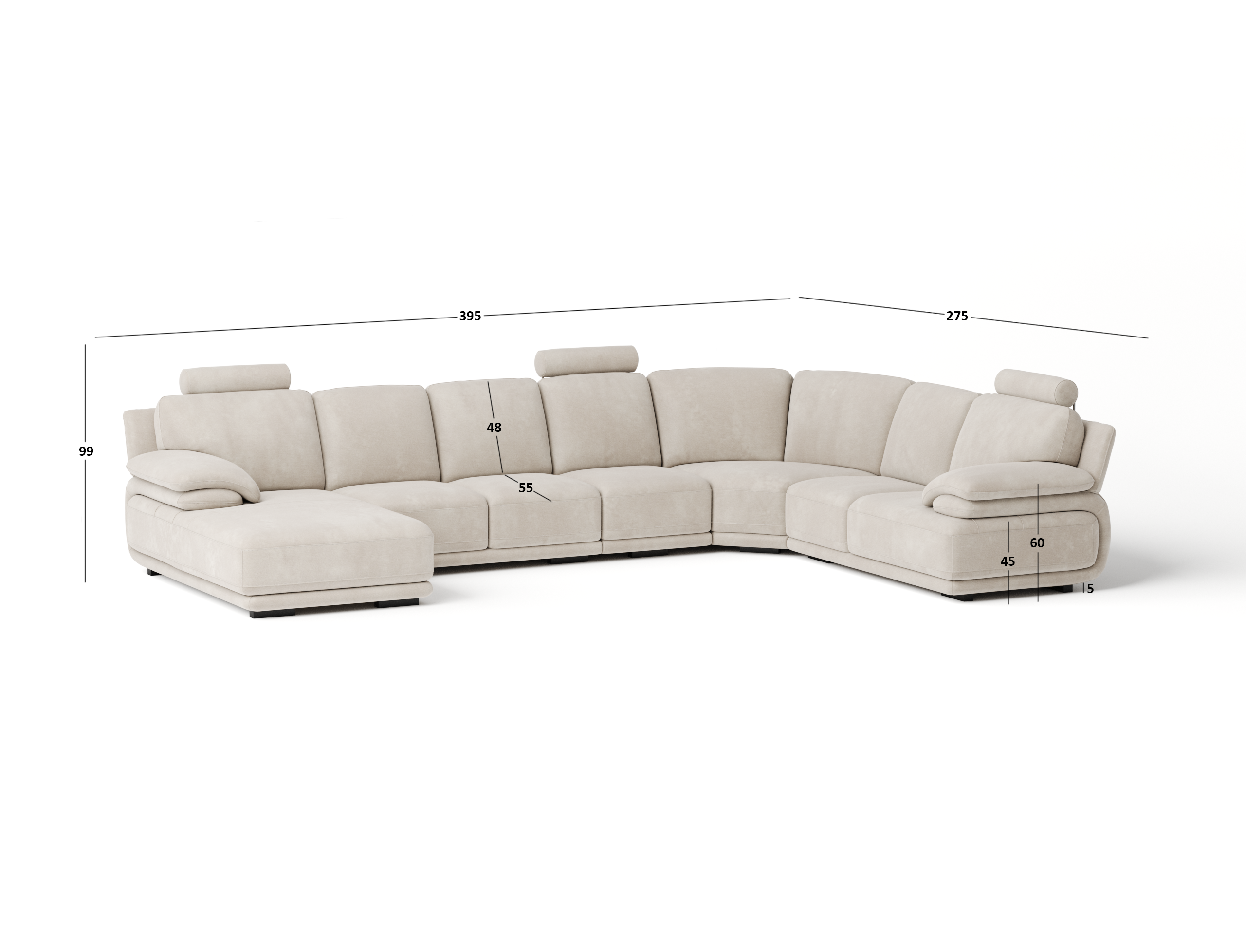 Juliet Fabric Modular Lounge Option B 4