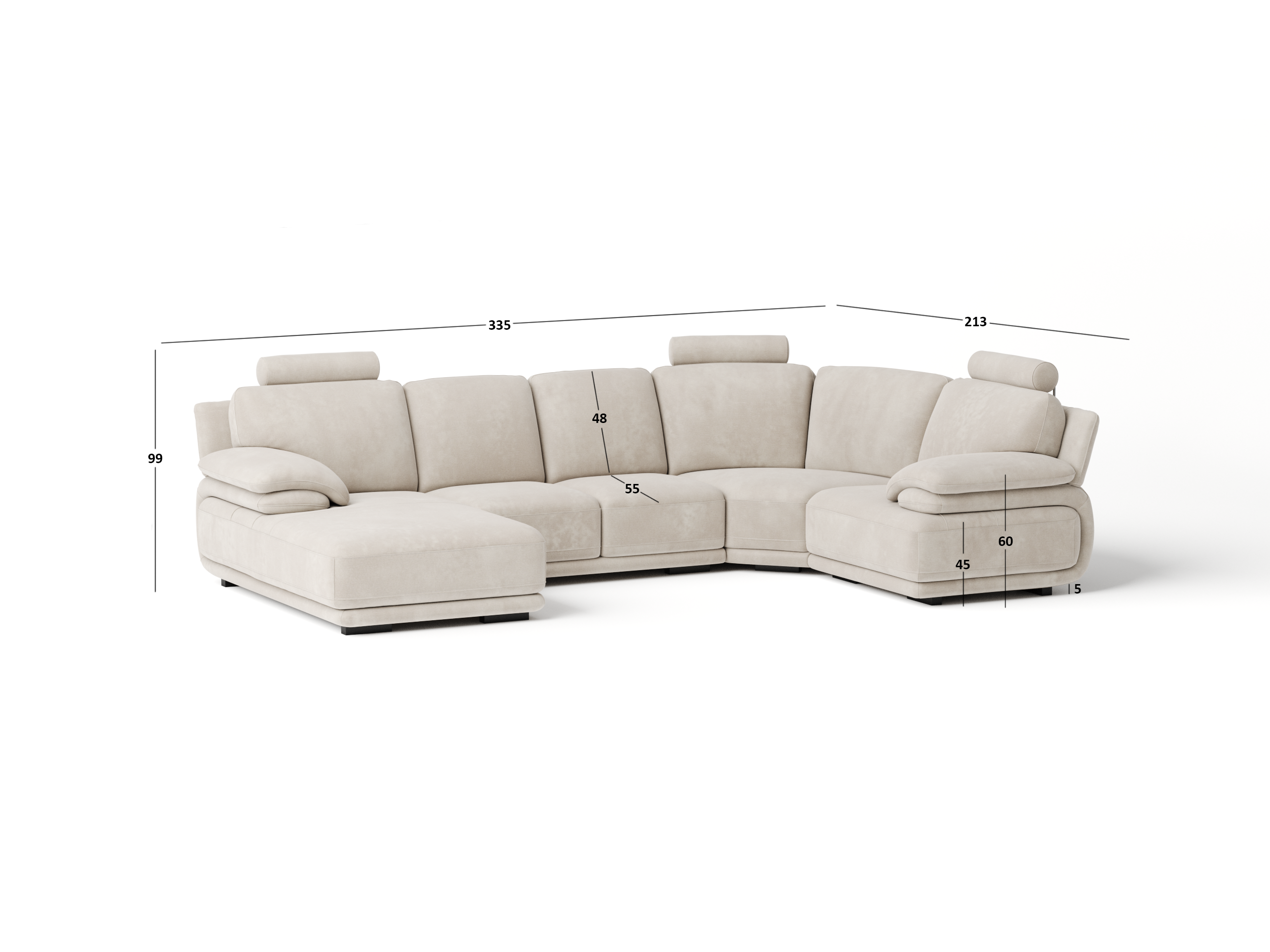 Juliet Fabric Modular Lounge Option C 2