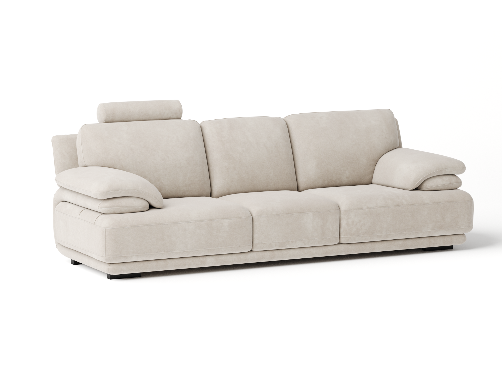 Juliet Fabric Three Seat Sofa