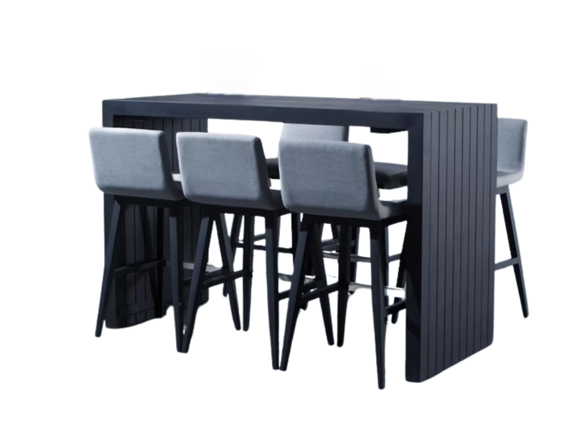 Kroes 7-piece Outdoor Aluminium Bar Set 14