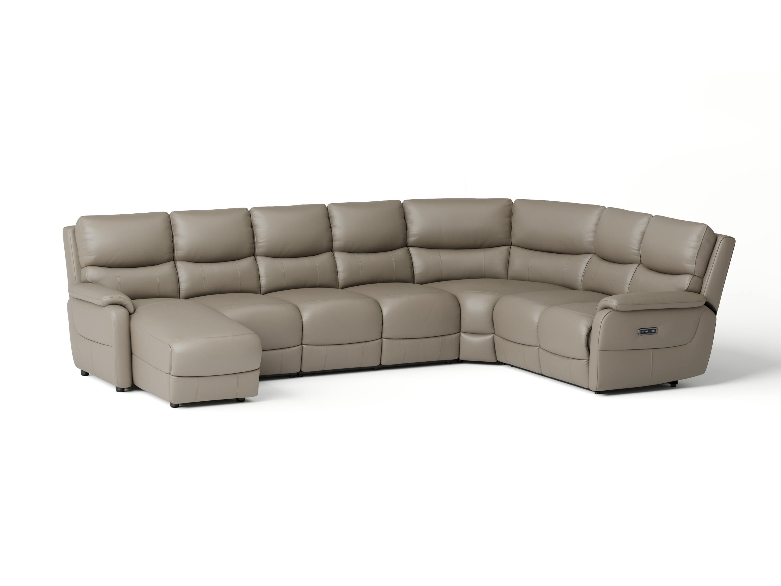 Kelsea Leather Modular Lounge Option B with Power Recliner