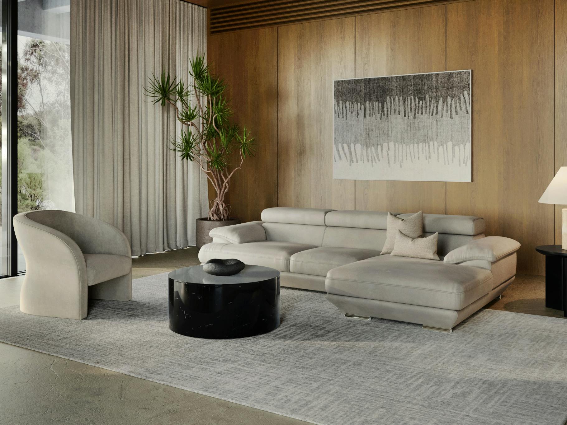 Lexington Fabric Chaise Lounge Option A