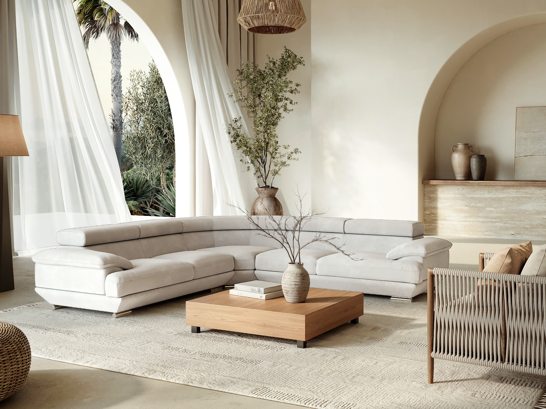 Lexington Fabric Corner Lounge Option A 5