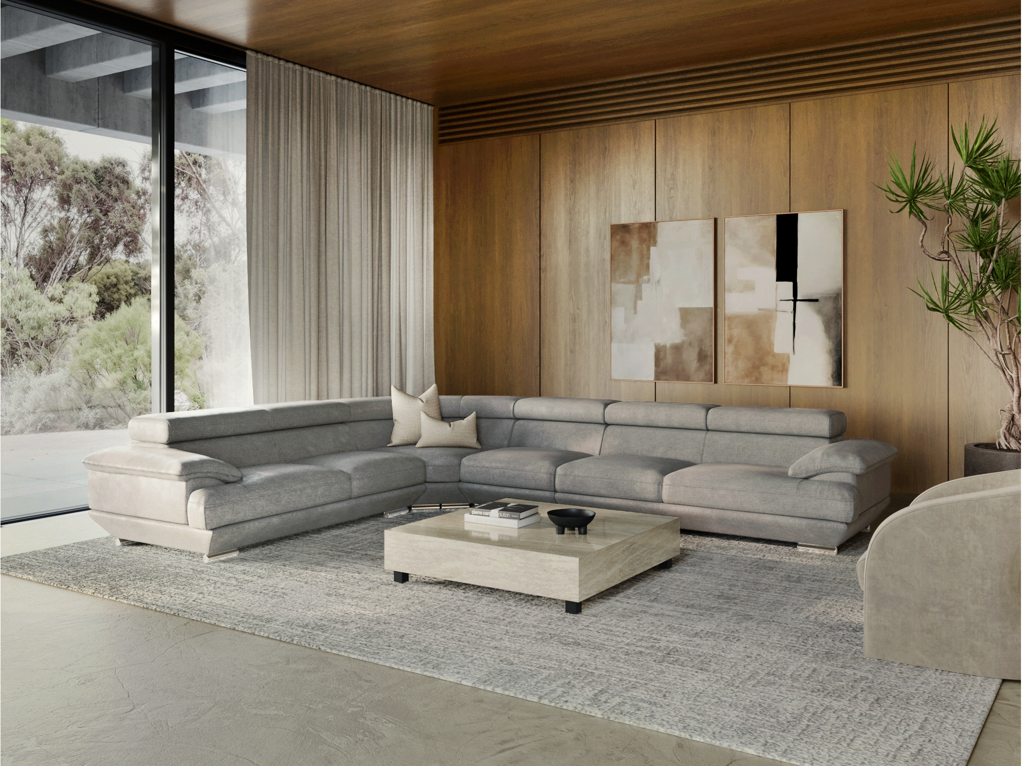 Lexington Fabric Corner Lounge Option B 5