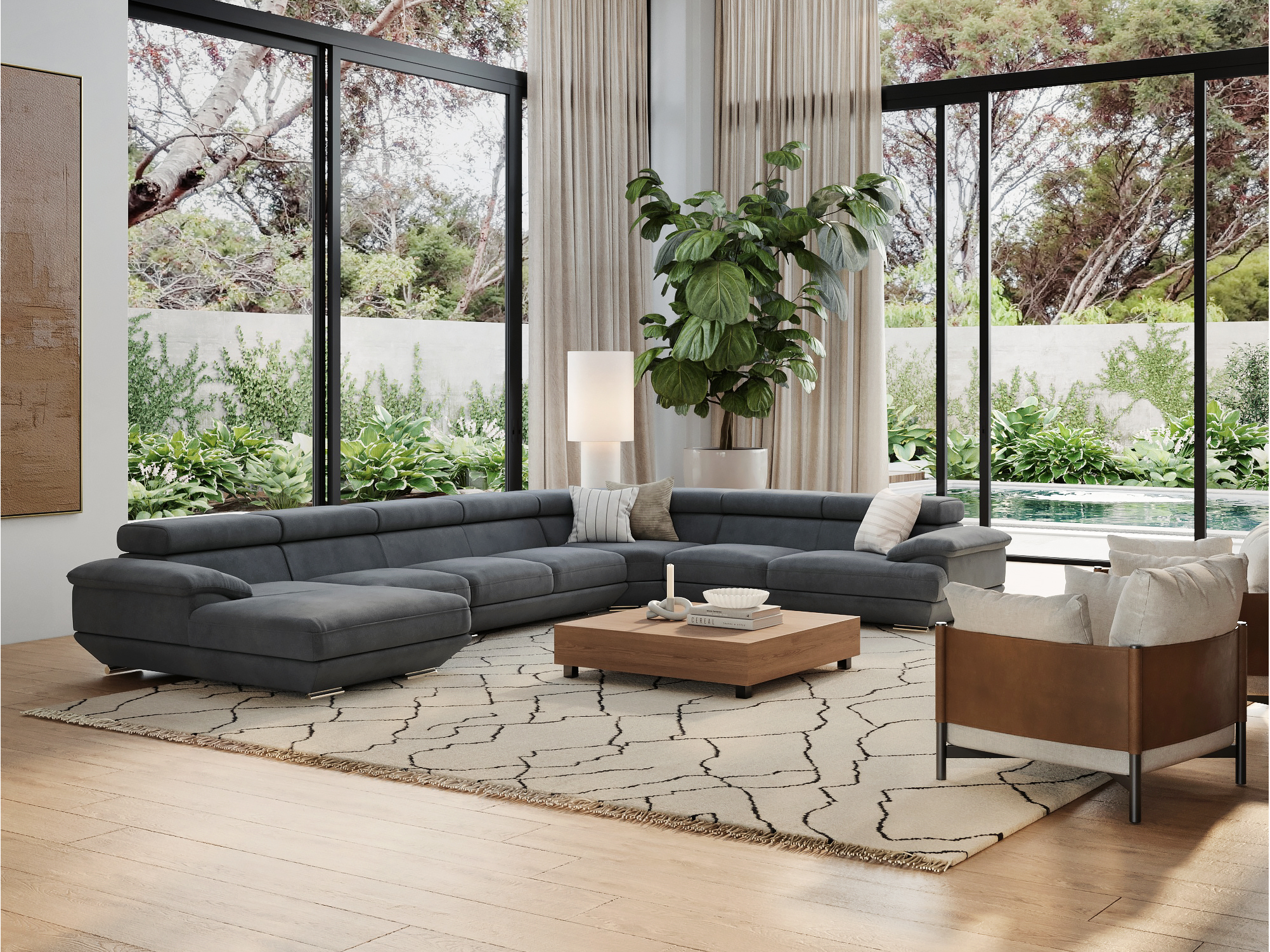 Lexington Fabric Modular Lounge Option B 3