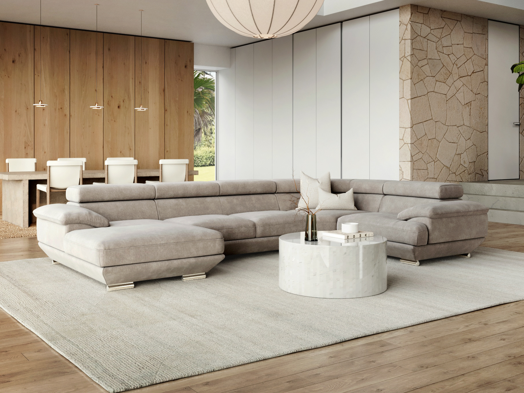 Lexington Fabric Modular Lounge Option C