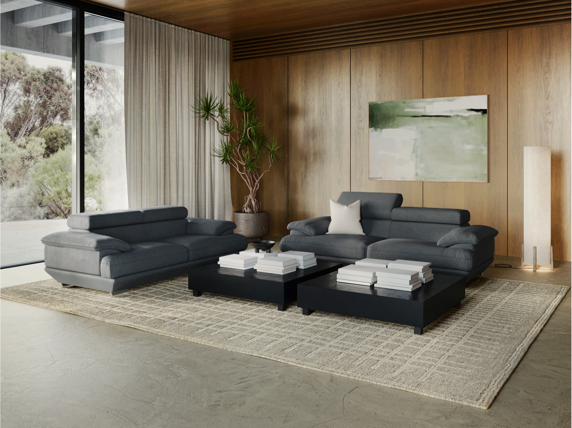 Lexington Fabric Sofa Suite 3 + 2 2
