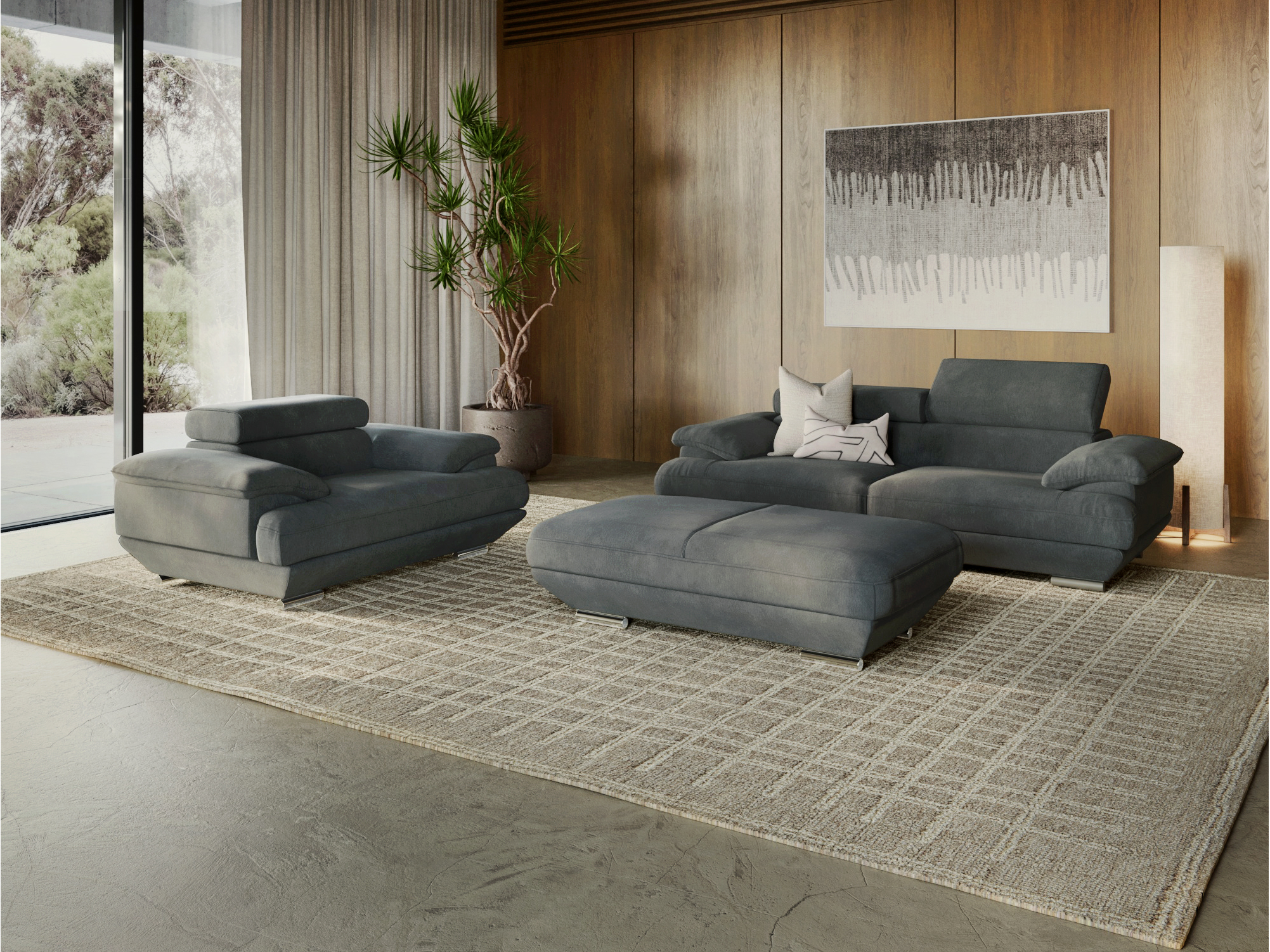 Lexington Fabric Sofa Suite 3 + 2 + 1 3