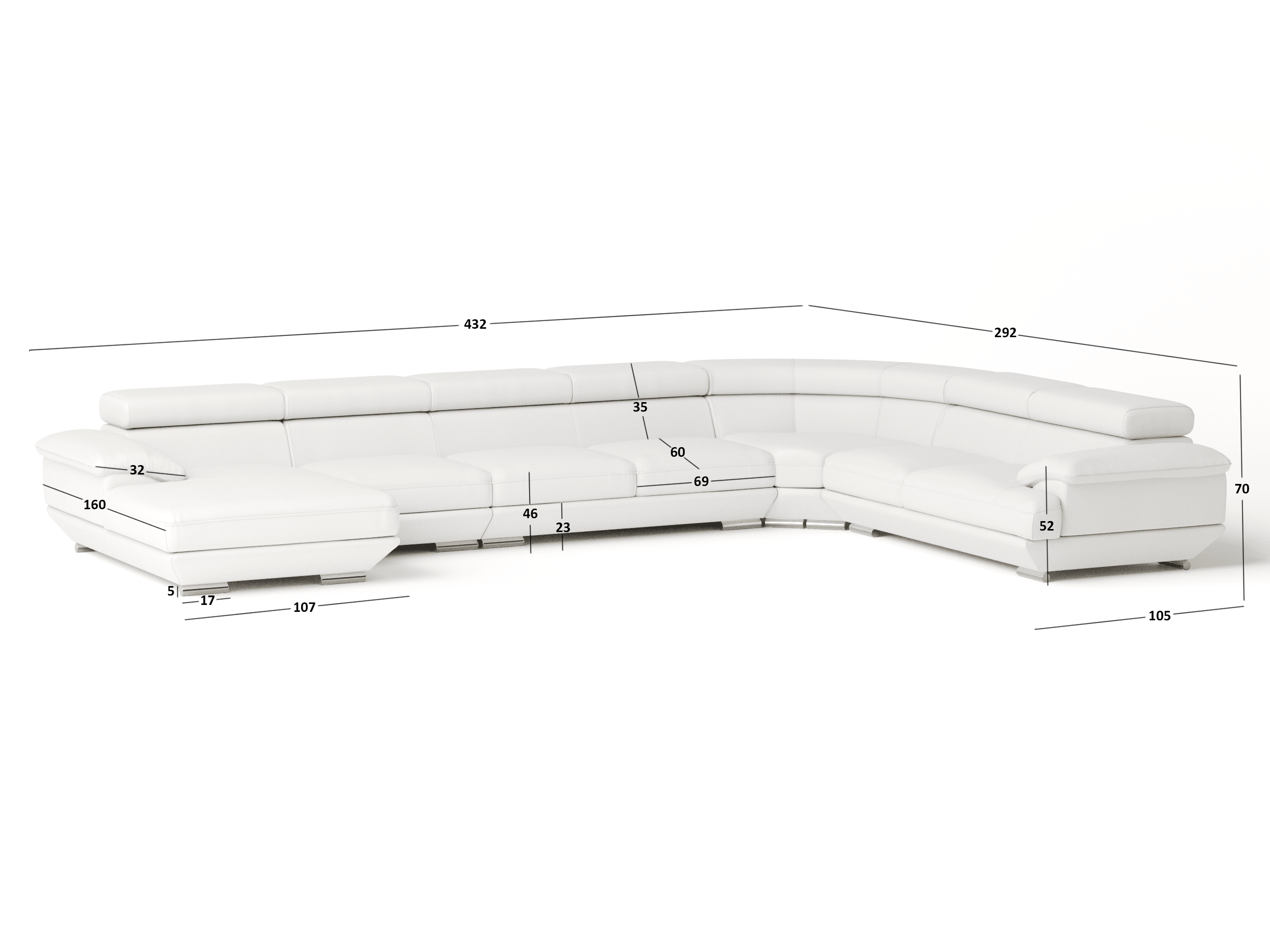 Lexington Leather Modular Lounge Option B 4