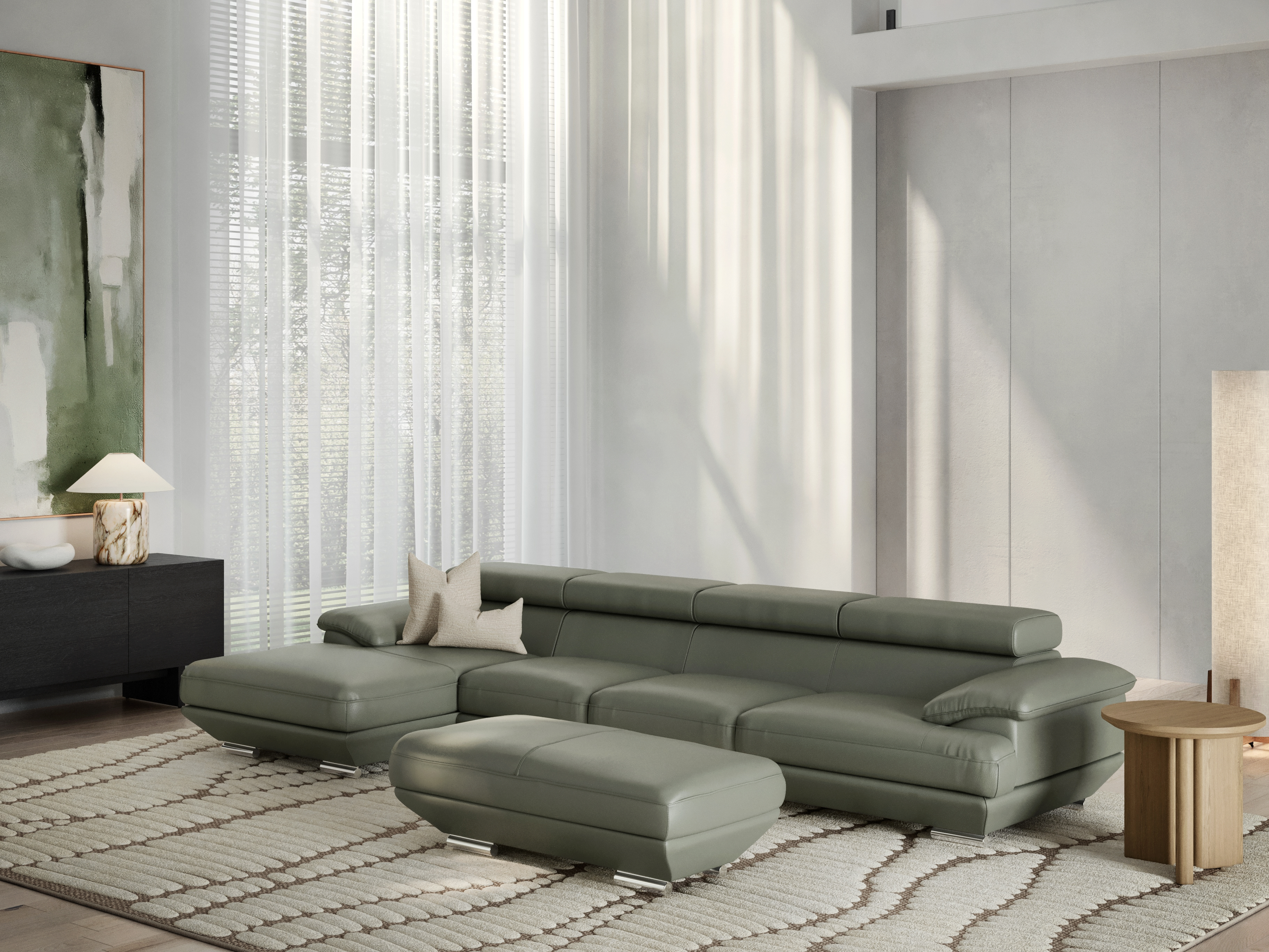 Lexington Leather Ottoman 60x120x45 3