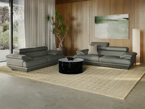 Lexington Leather Sofa Suite 3 + 2