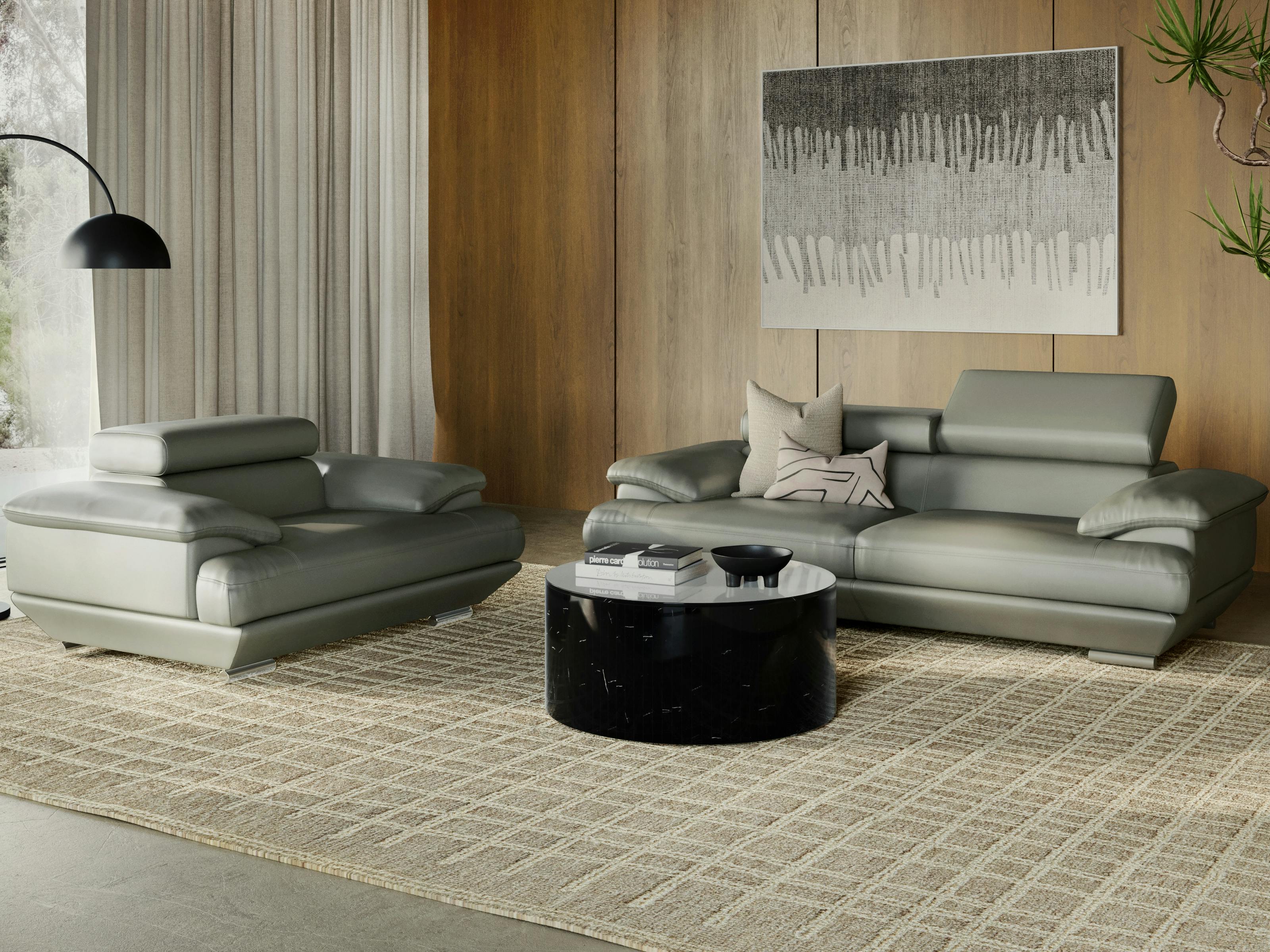 Lexington Leather Three Seat Sofa