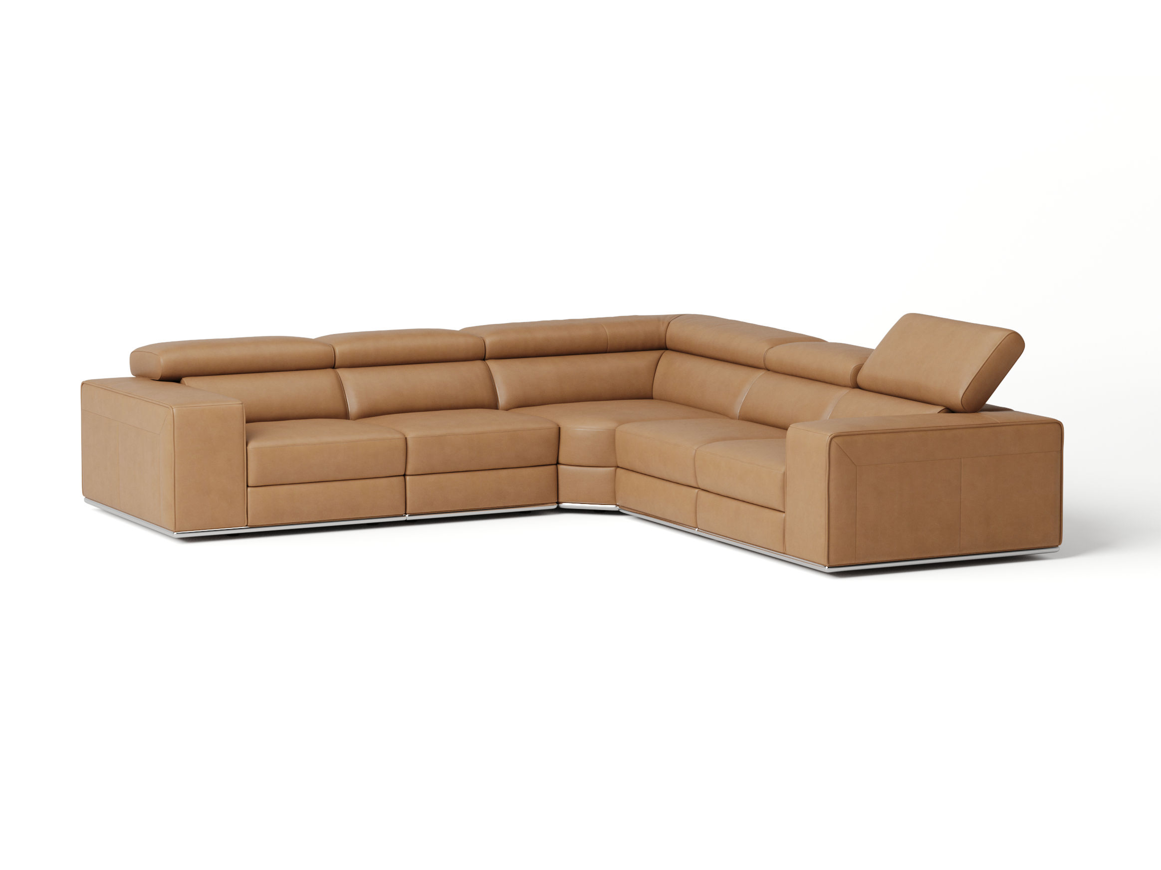Lorenzo Leather Corner Lounge Option A 3