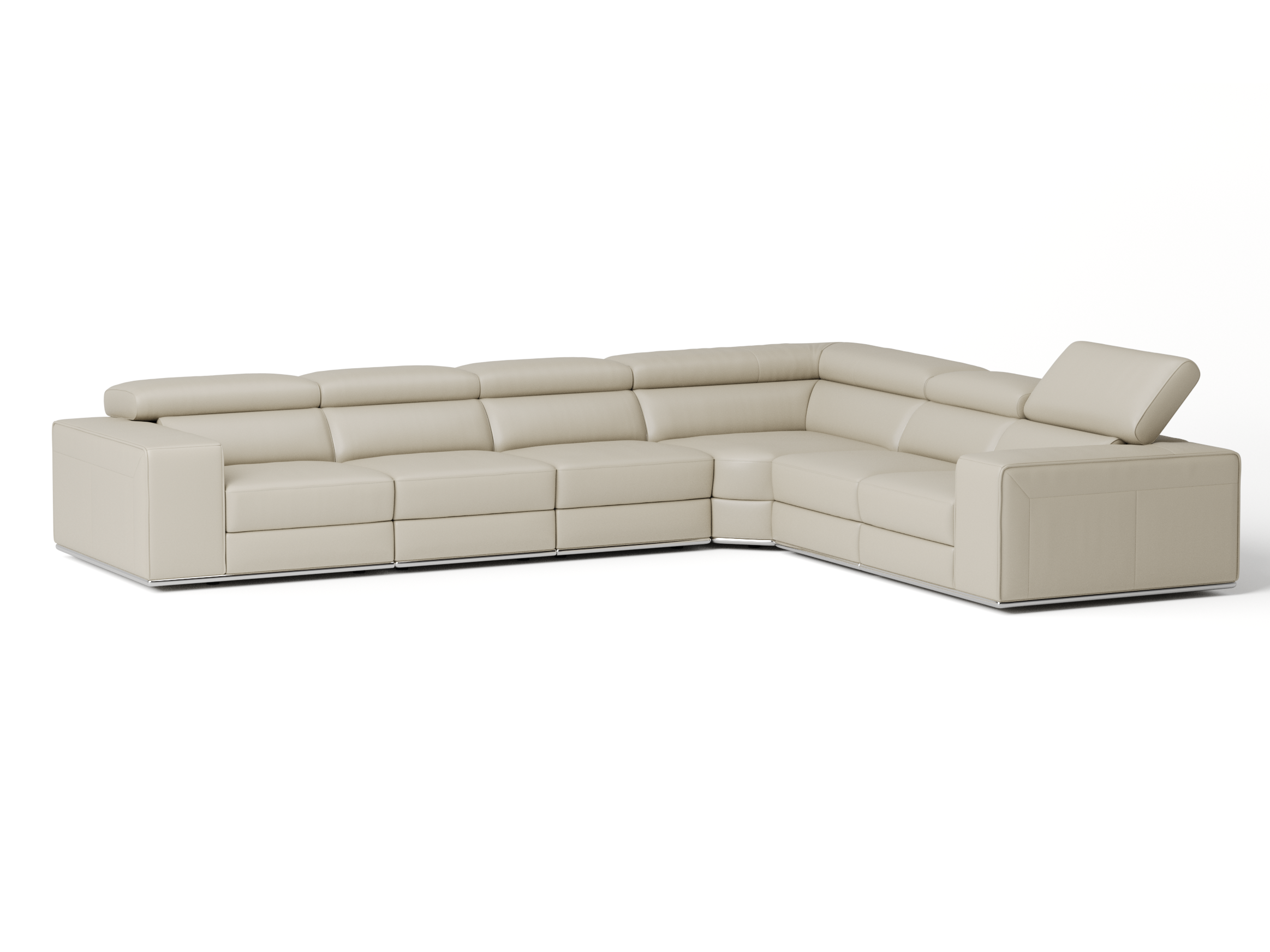 Lorenzo Leather Corner Lounge Option B