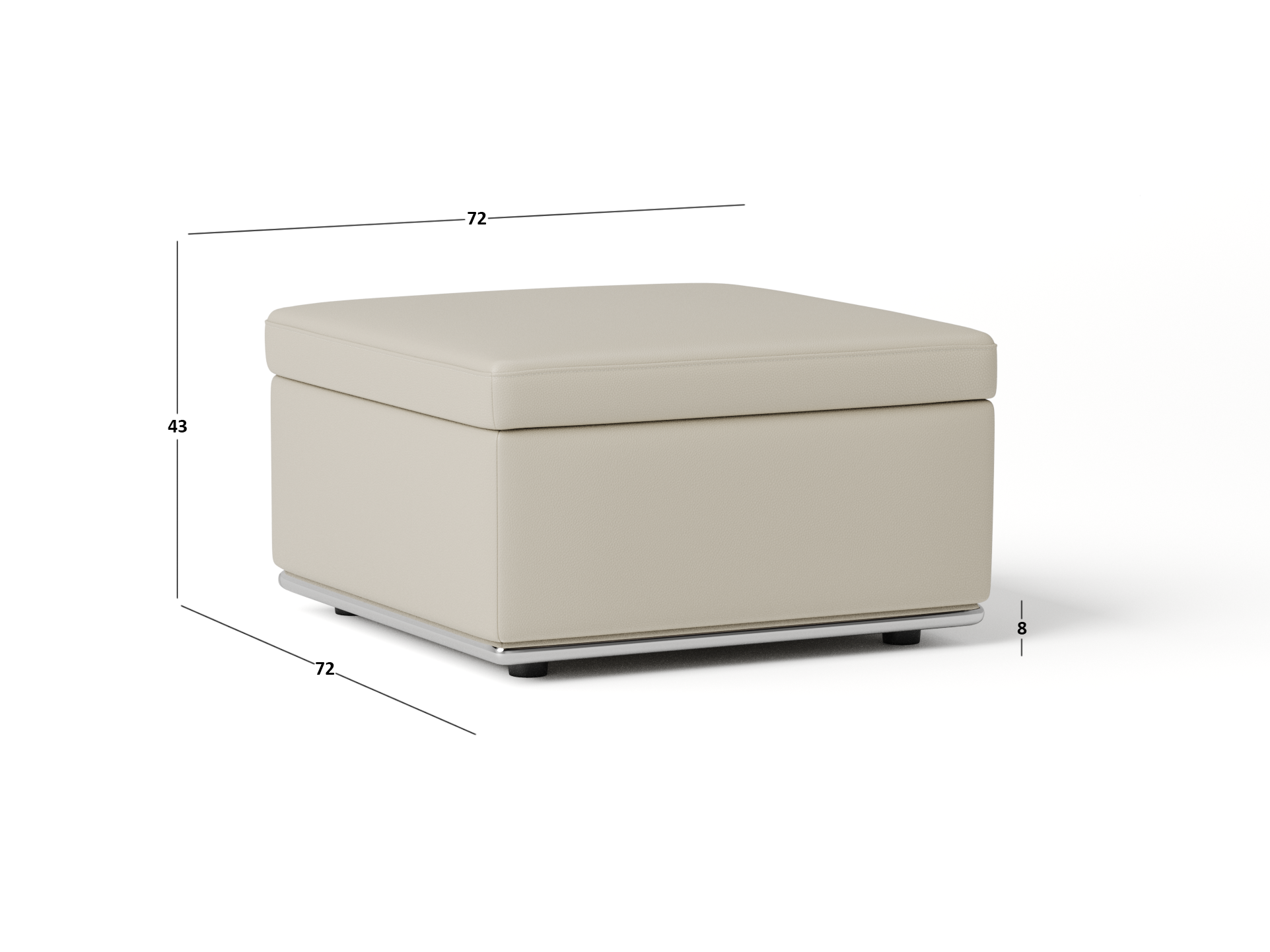 Lorenzo Leather Ottoman With Storage 4