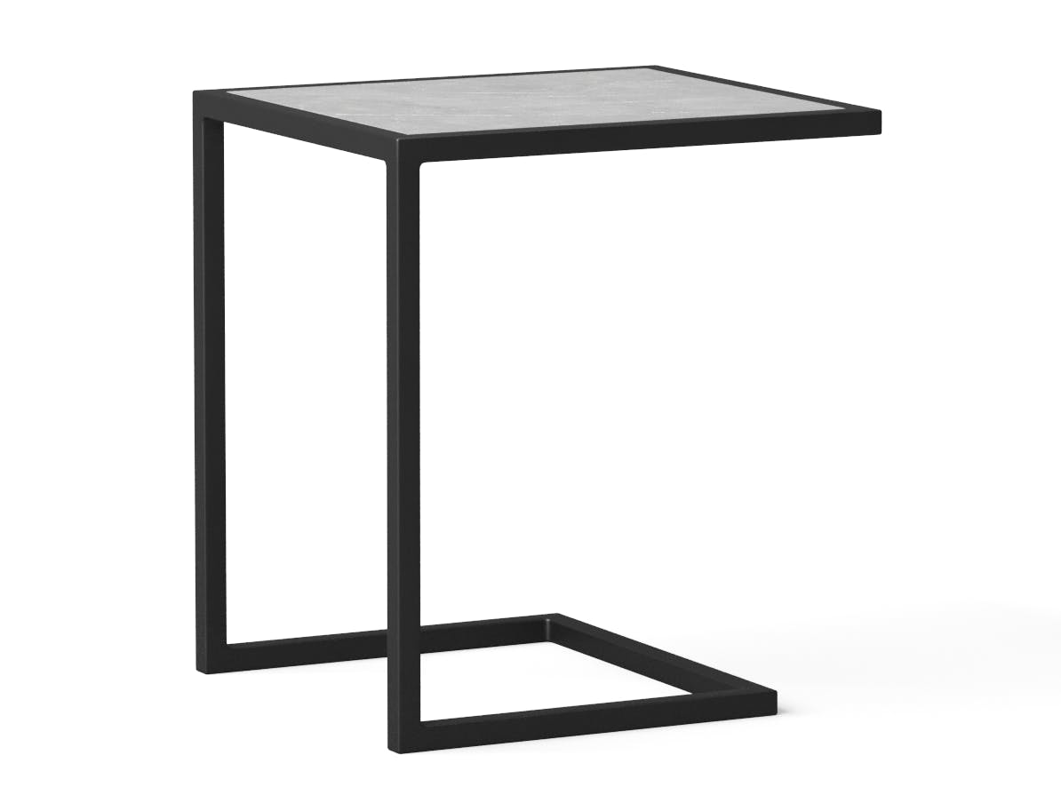 Manly Black Outdoor Side Table