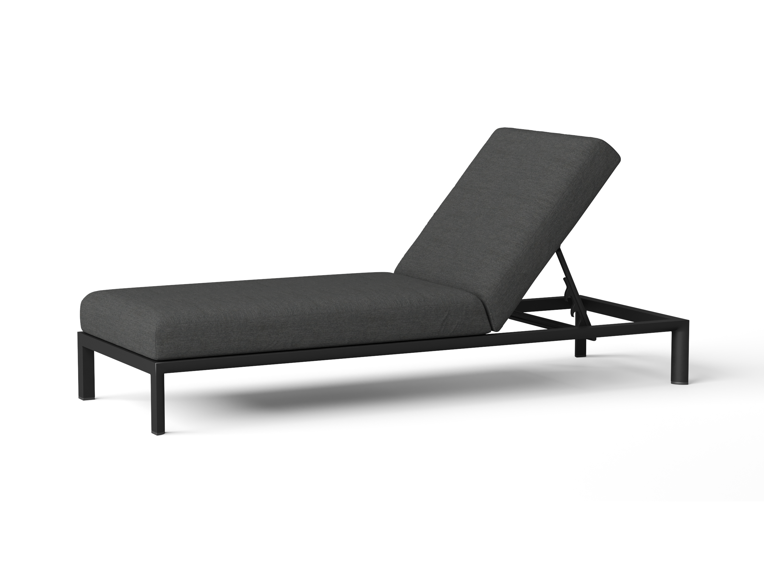 Manly Black Outdoor Sunlounge [2x Sunlounge Only] 3