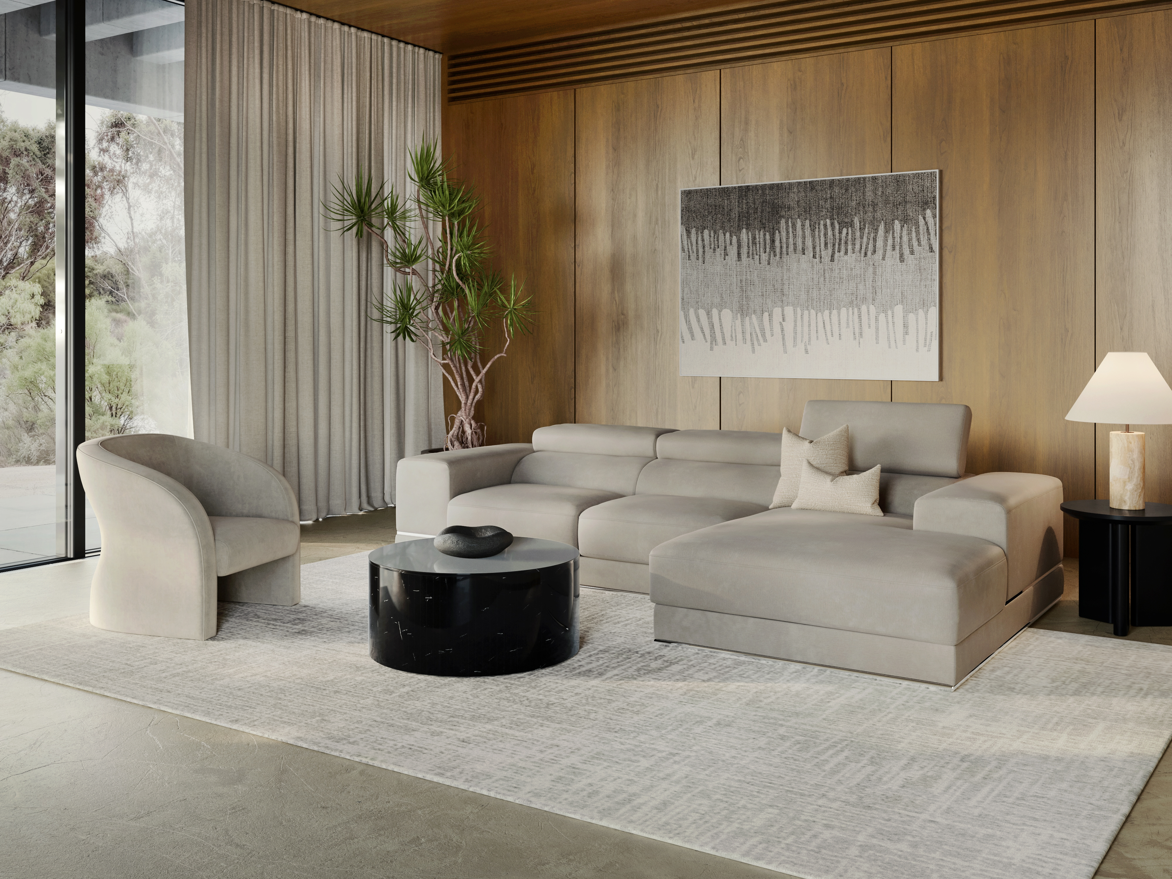 Napoleon Fabric Chaise Lounge Option A 1