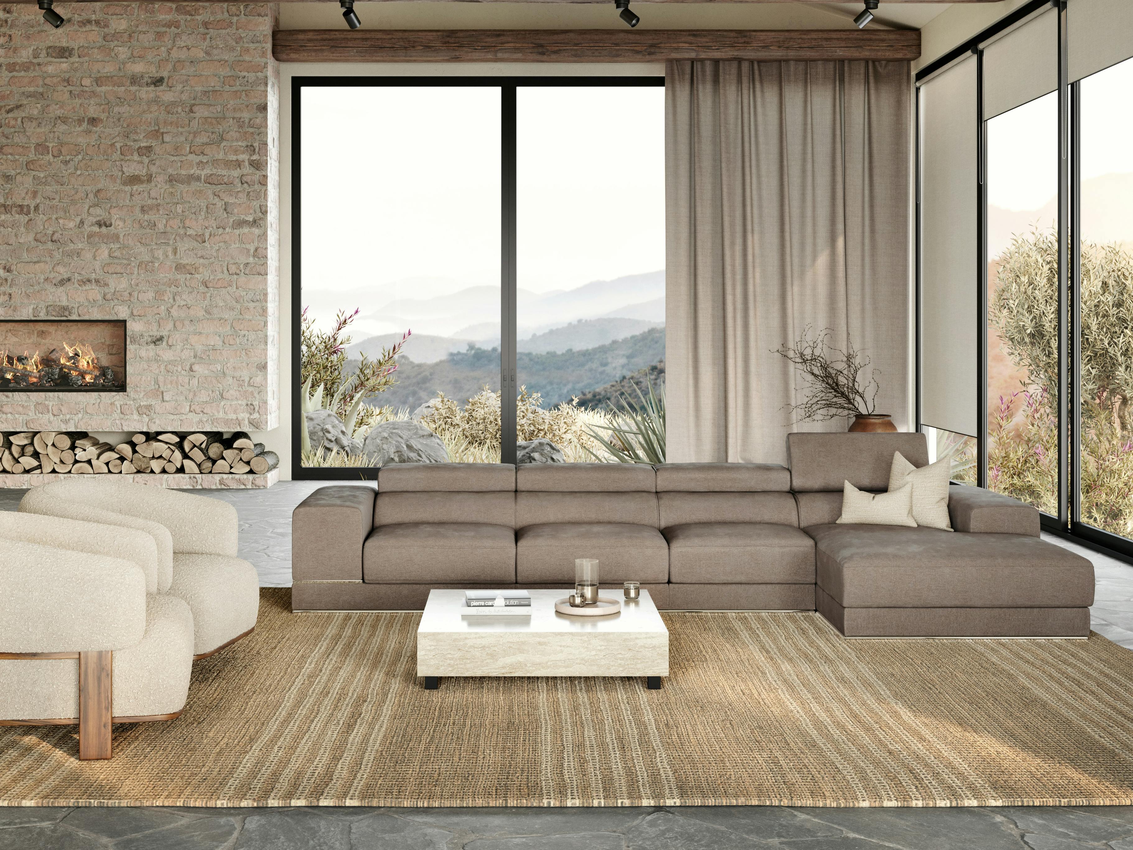 Napoleon Fabric Chaise Lounge Option B