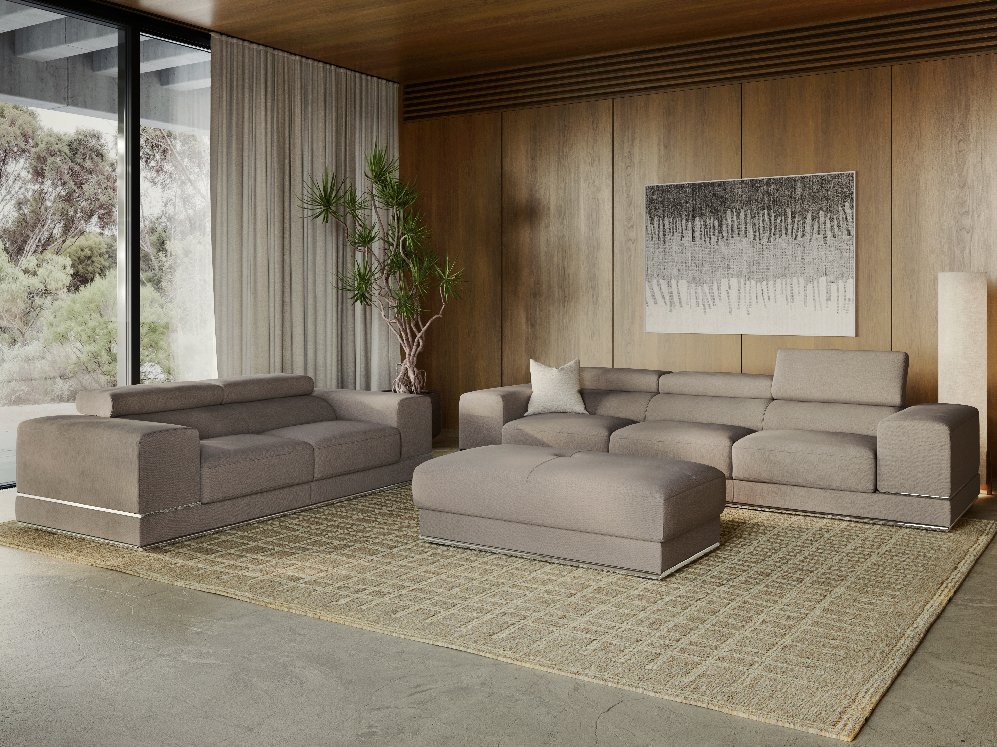 Napoleon Fabric Sofa Suite 3 + 2 1