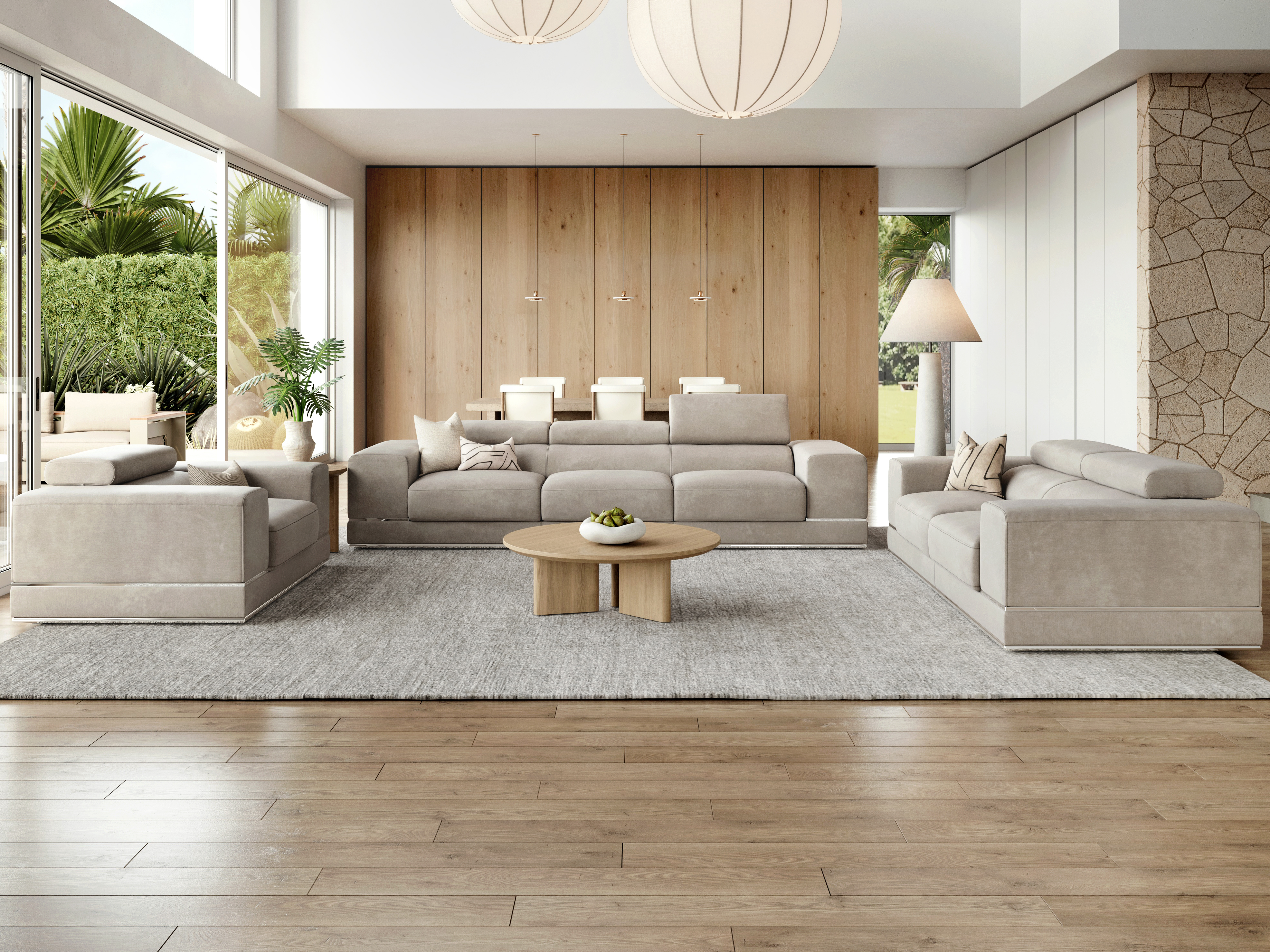 Napoleon Fabric Sofa Suite 3 + 2 + 1