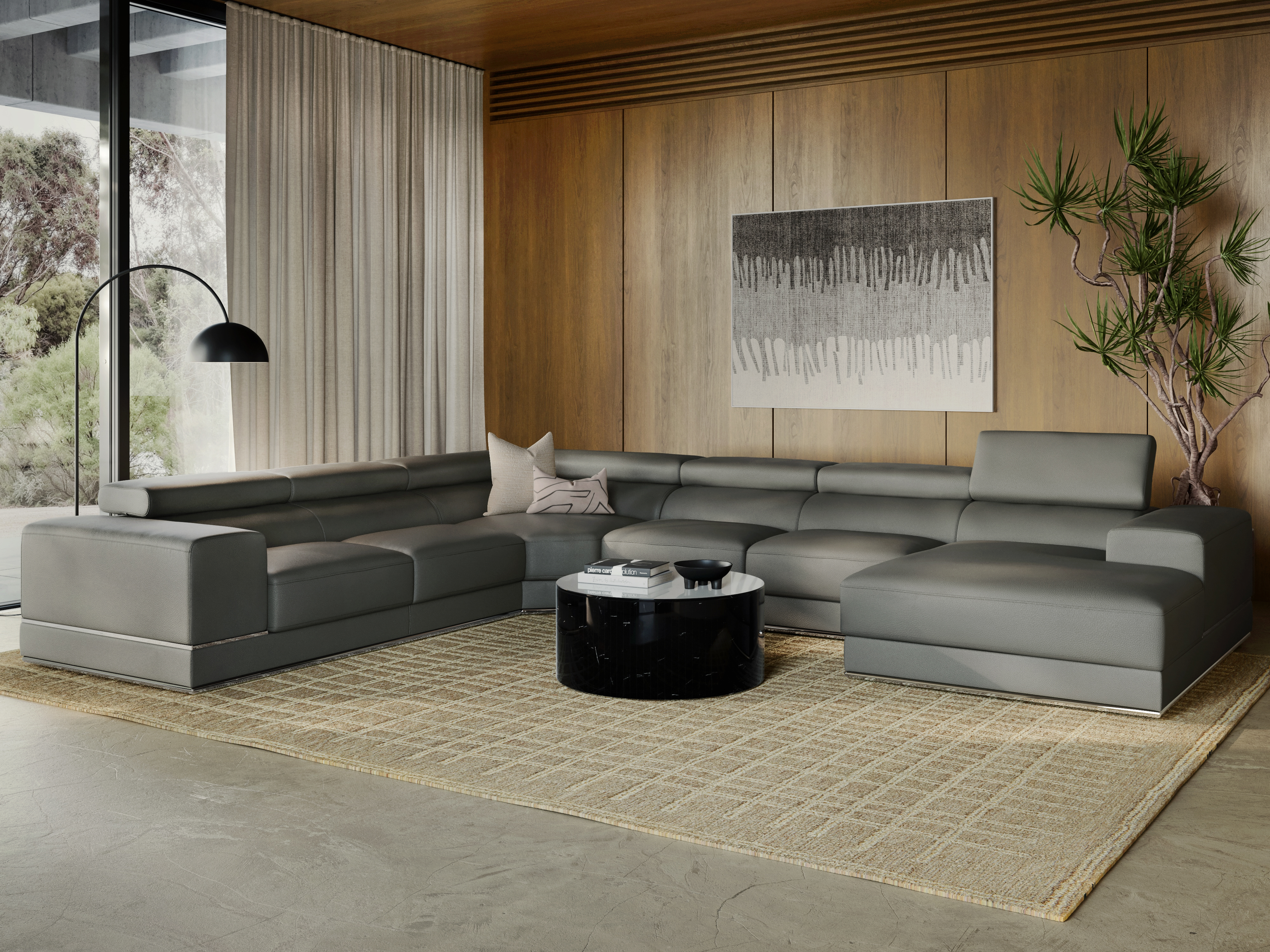 Napoleon Leather Modular Lounge Option A
