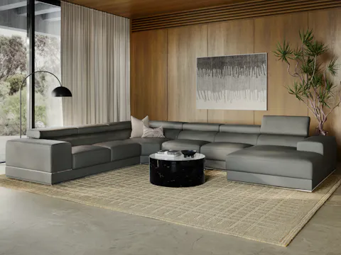 Napoleon Leather Modular Lounge Option A