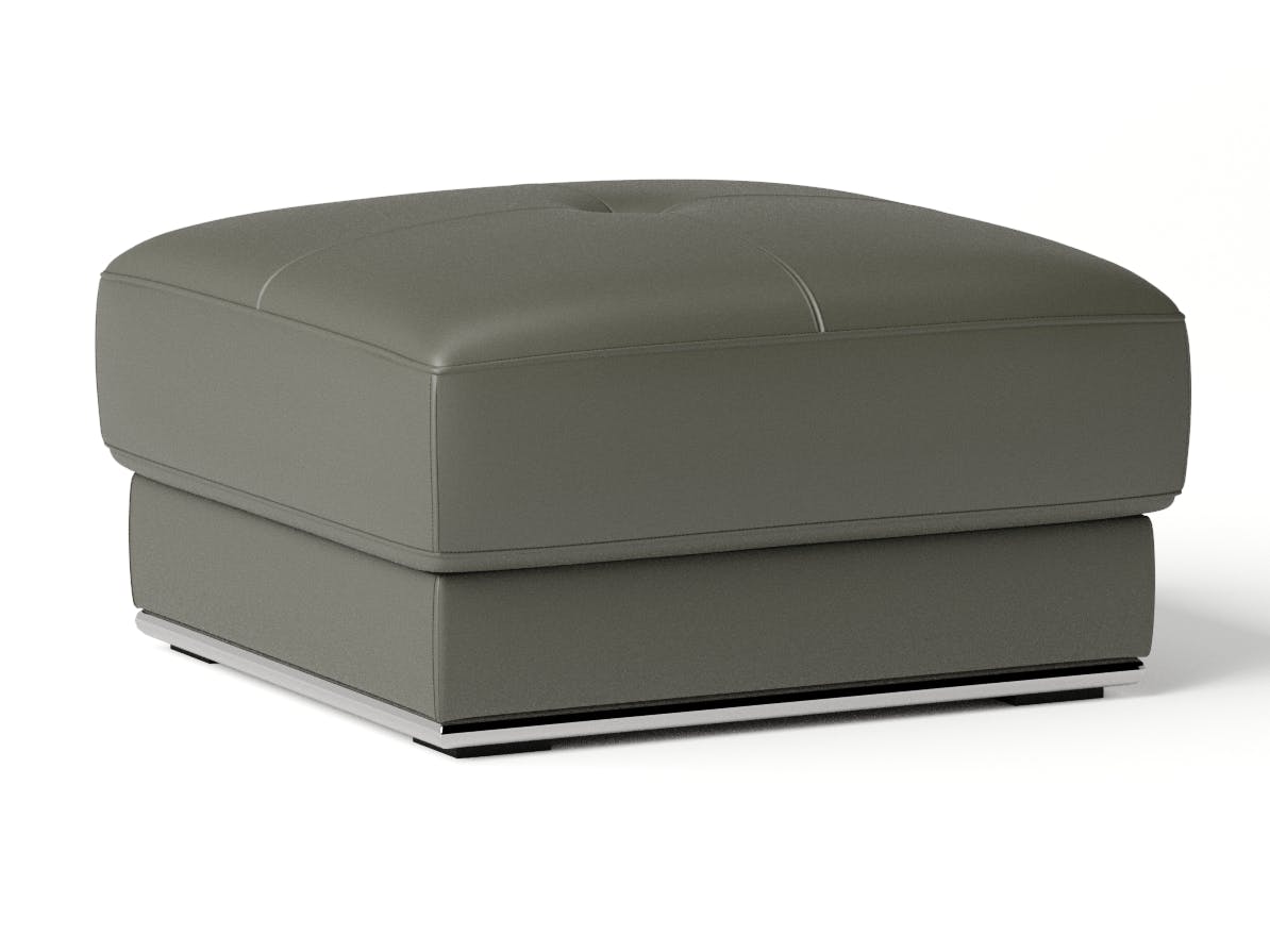 Napoleon Leather Ottoman 75x75x45