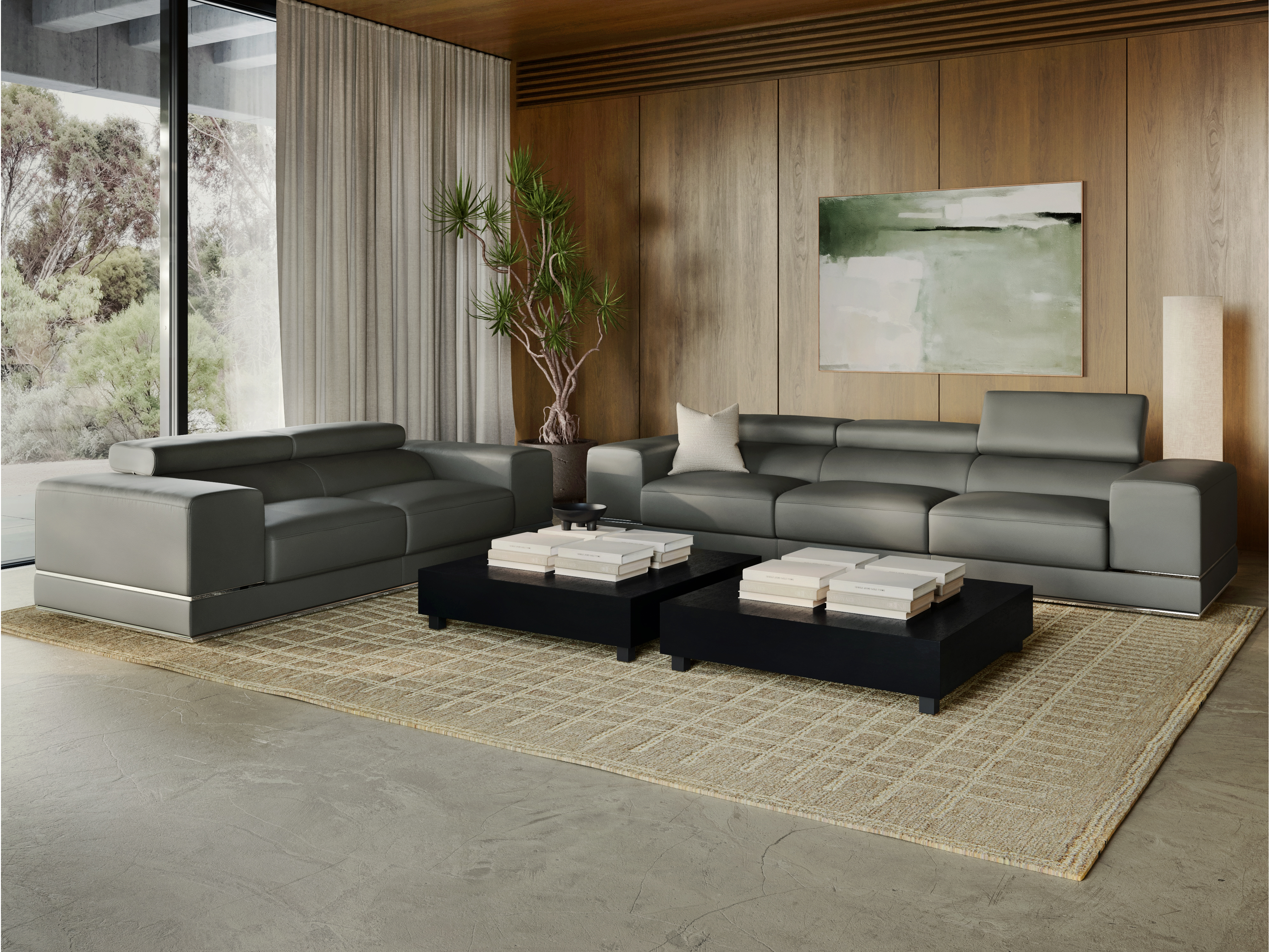 Napoleon Leather Sofa Suite 3 + 2 3