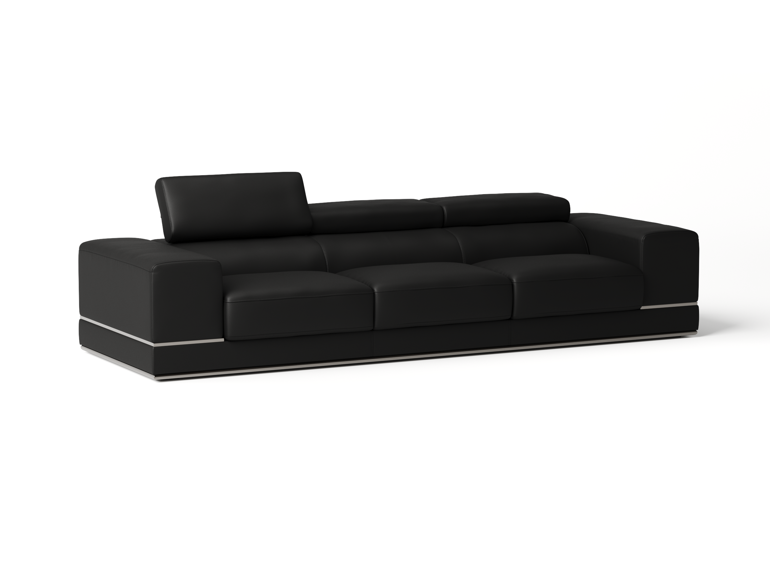 Napoleon Leather Three Seat Sofa 5