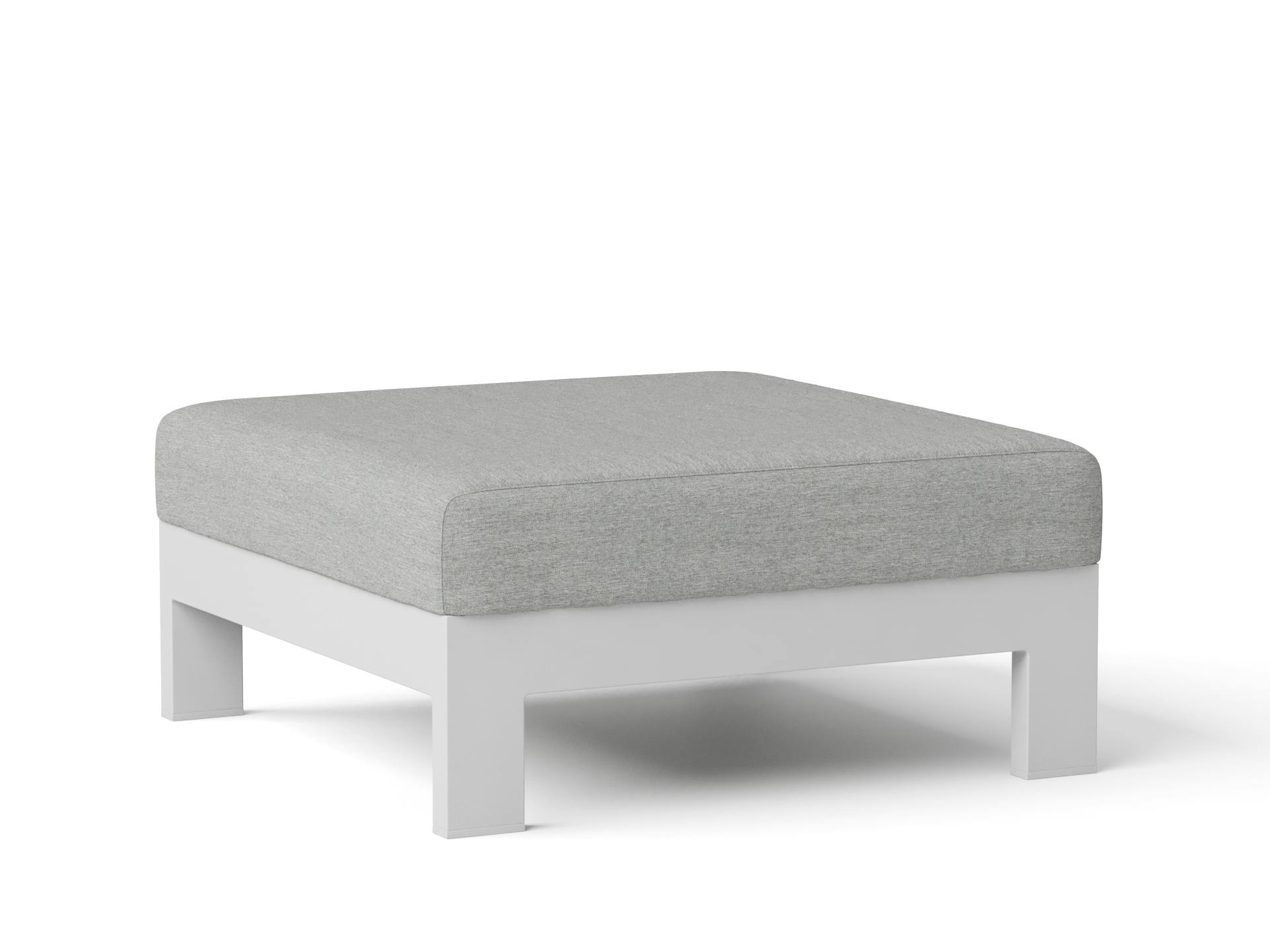New Noosa White Outdoor Ottoman