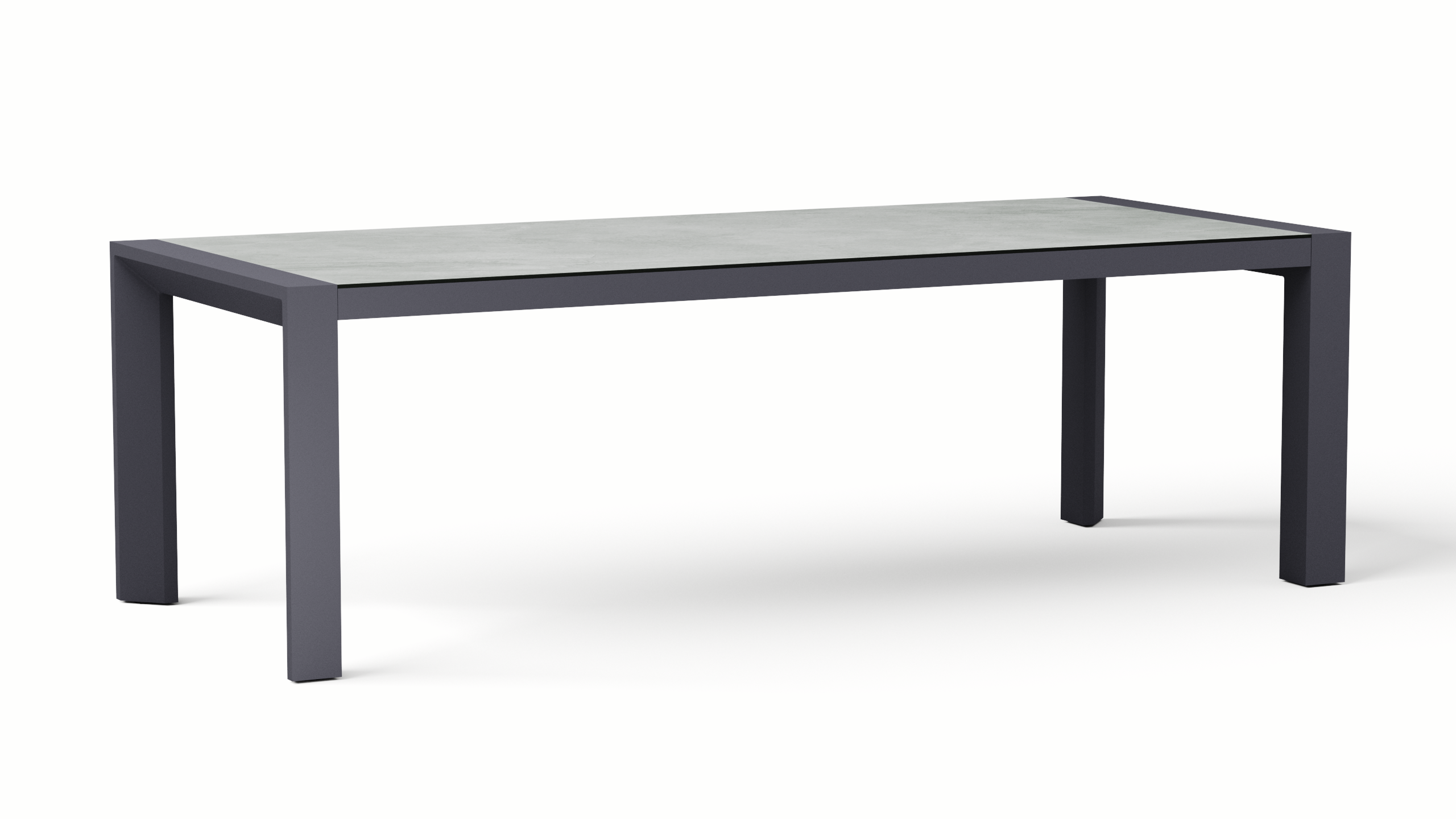 Santa Monica Charcoal Outdoor Dining Table 6