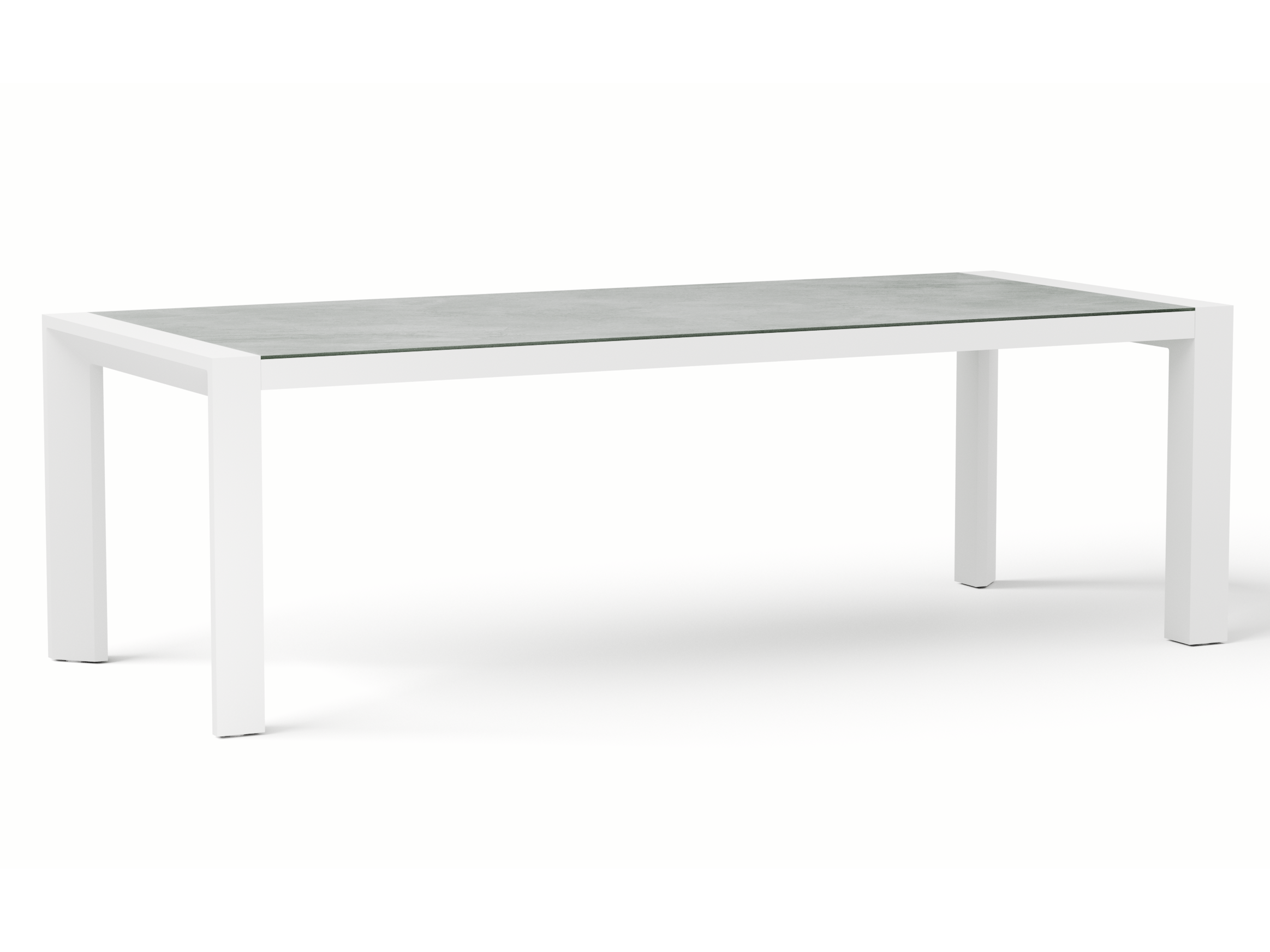 Santa Monica White Outdoor Dining Table 1