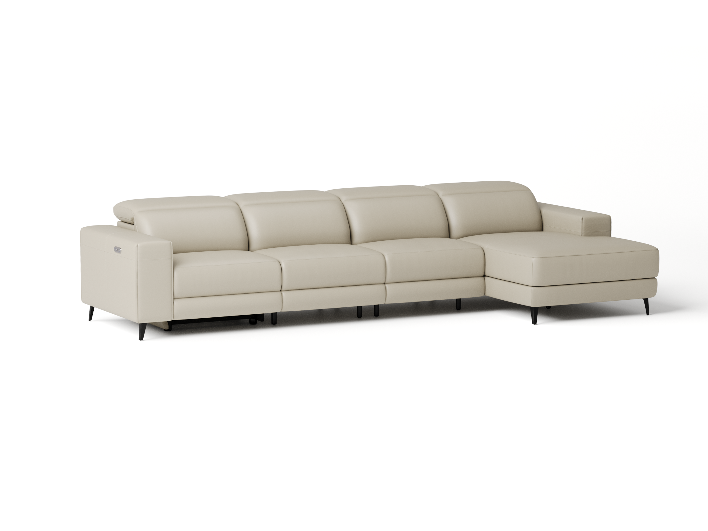 Stirling Leather Recliner Chaise Lounge Option B 9