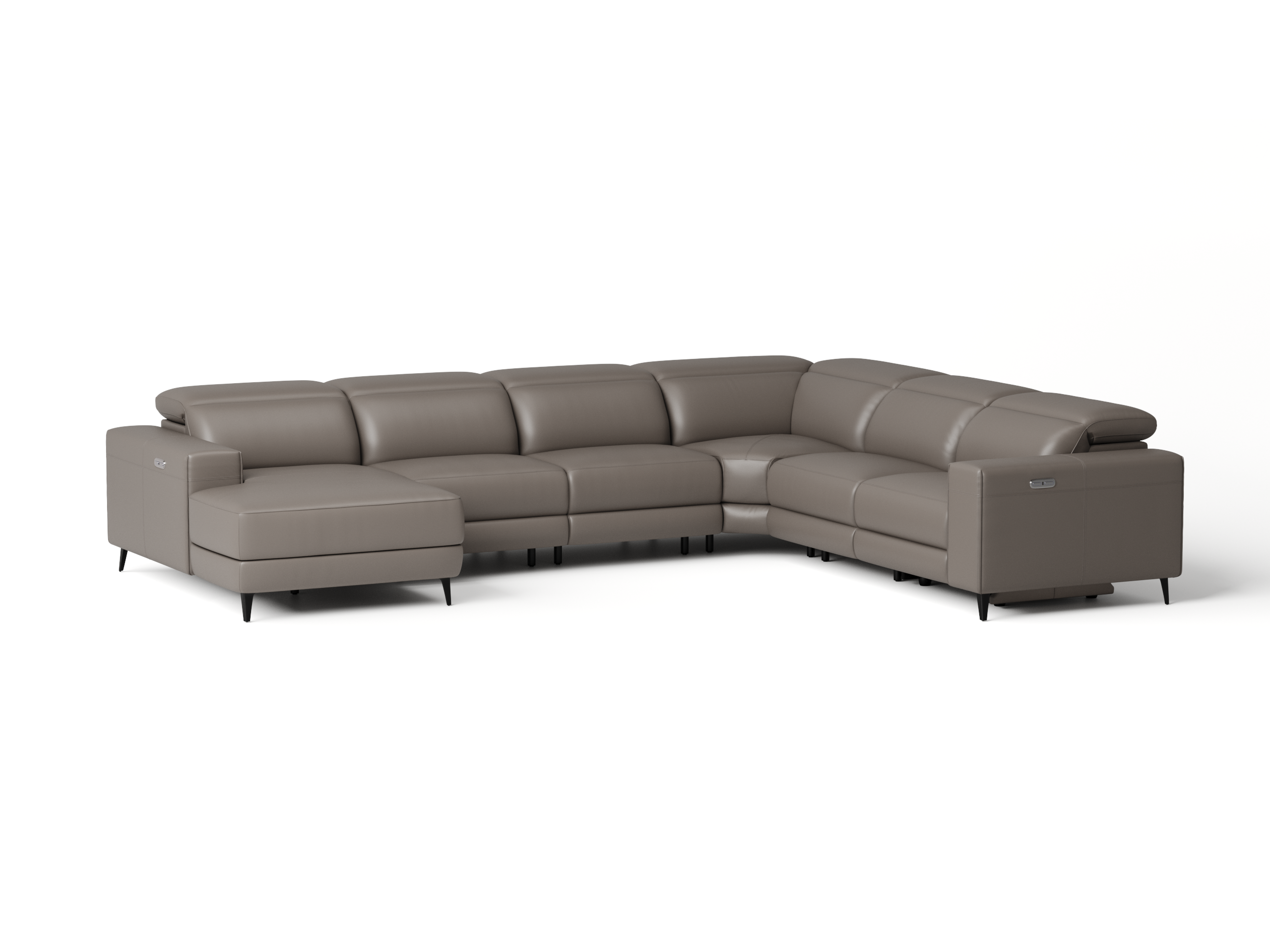 Stirling Leather Recliner Modular Lounge Option A 6