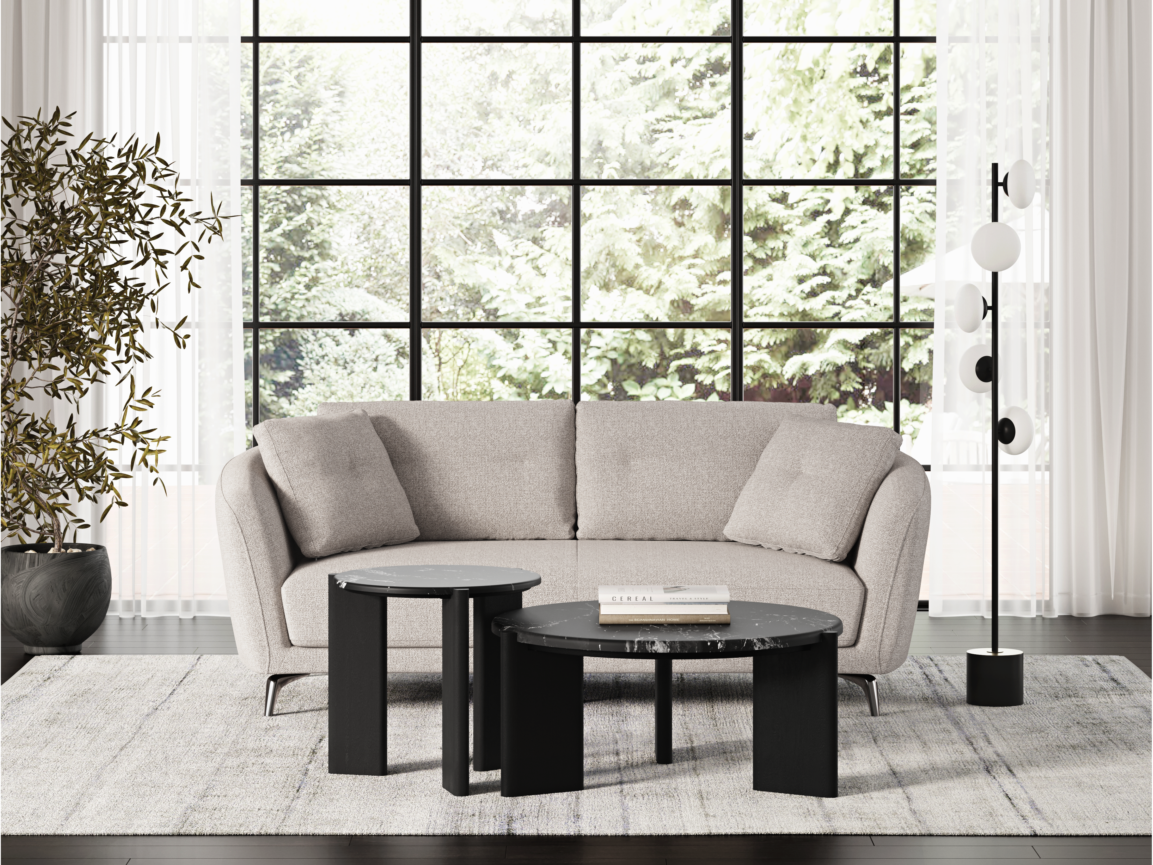 Velora Fabric Two Seat Sofa 10