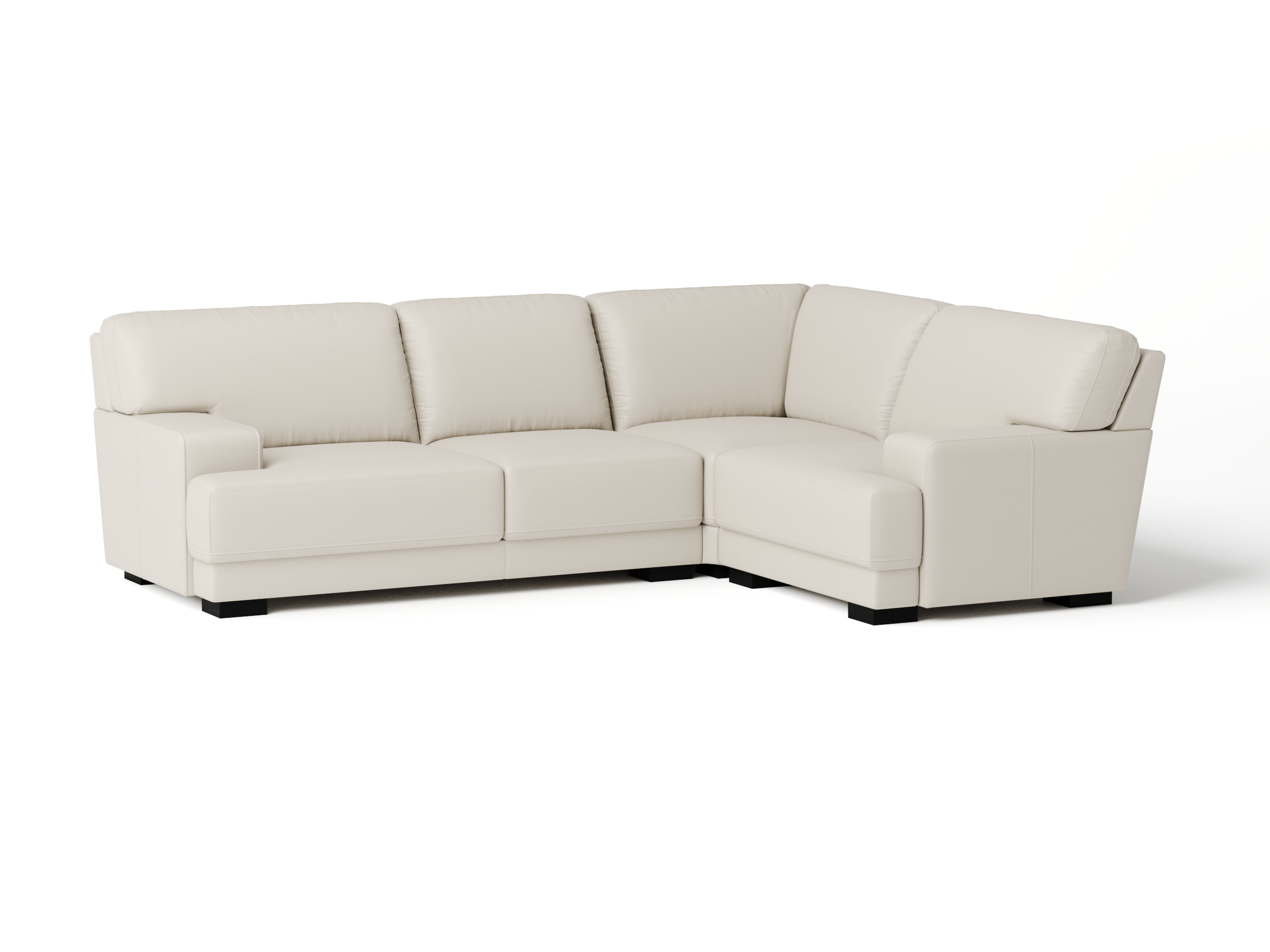 Volante Leather Corner Lounge Option E 5