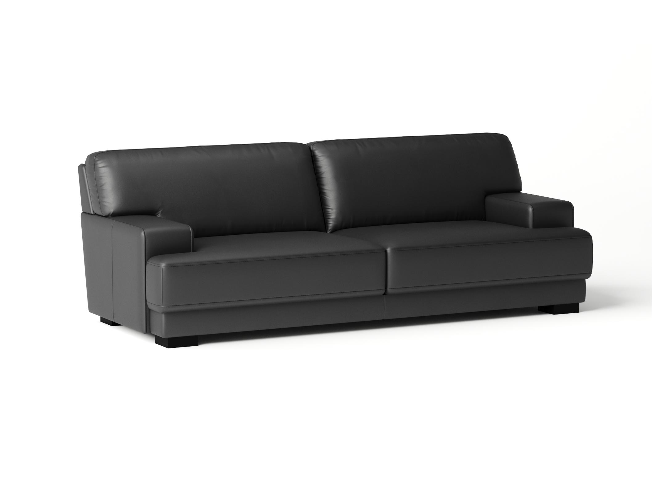 Volante Leather Three Seat Sofa 4