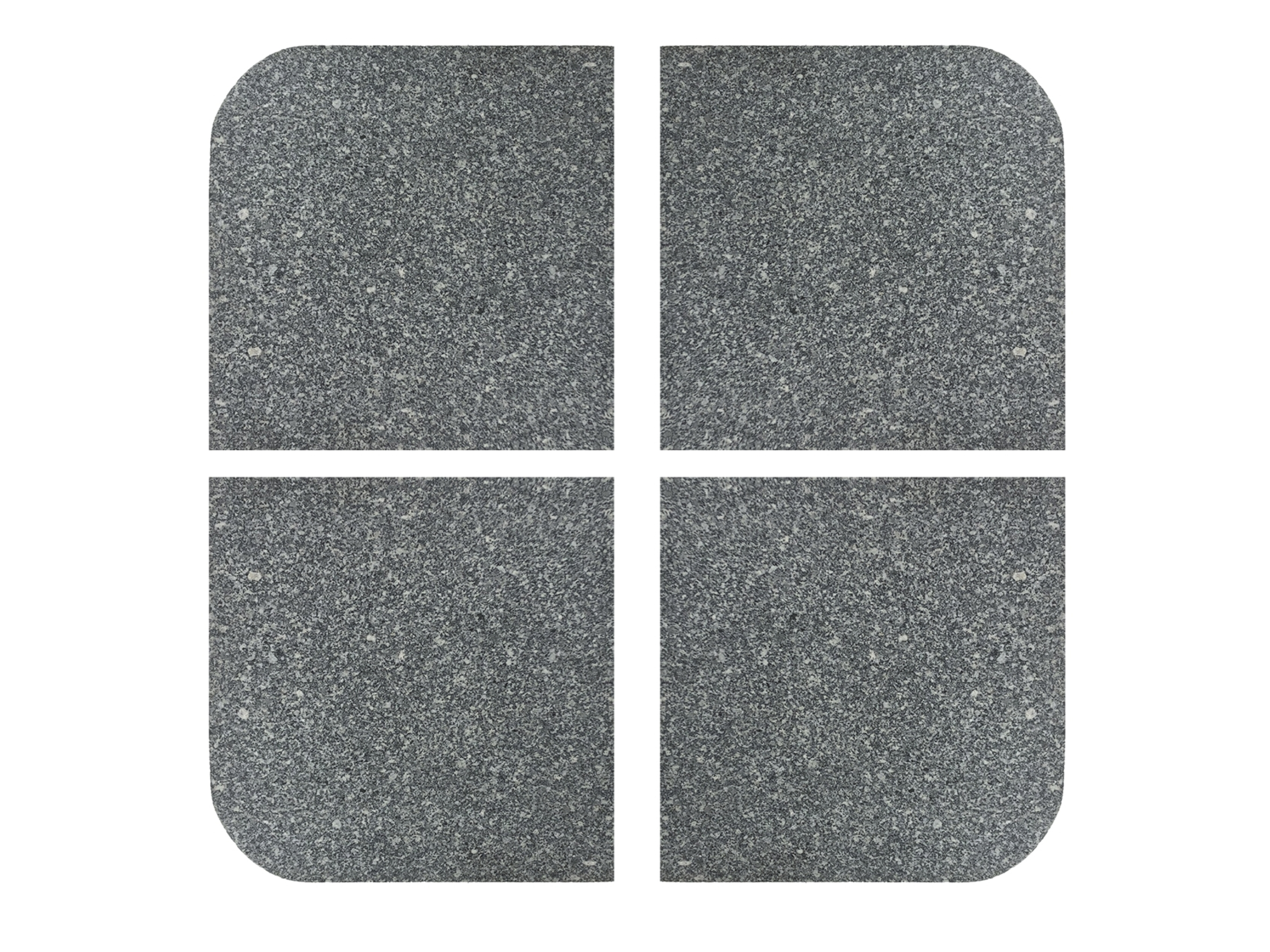 Shelta Granite Ballast Outdoor Base Set Of 4