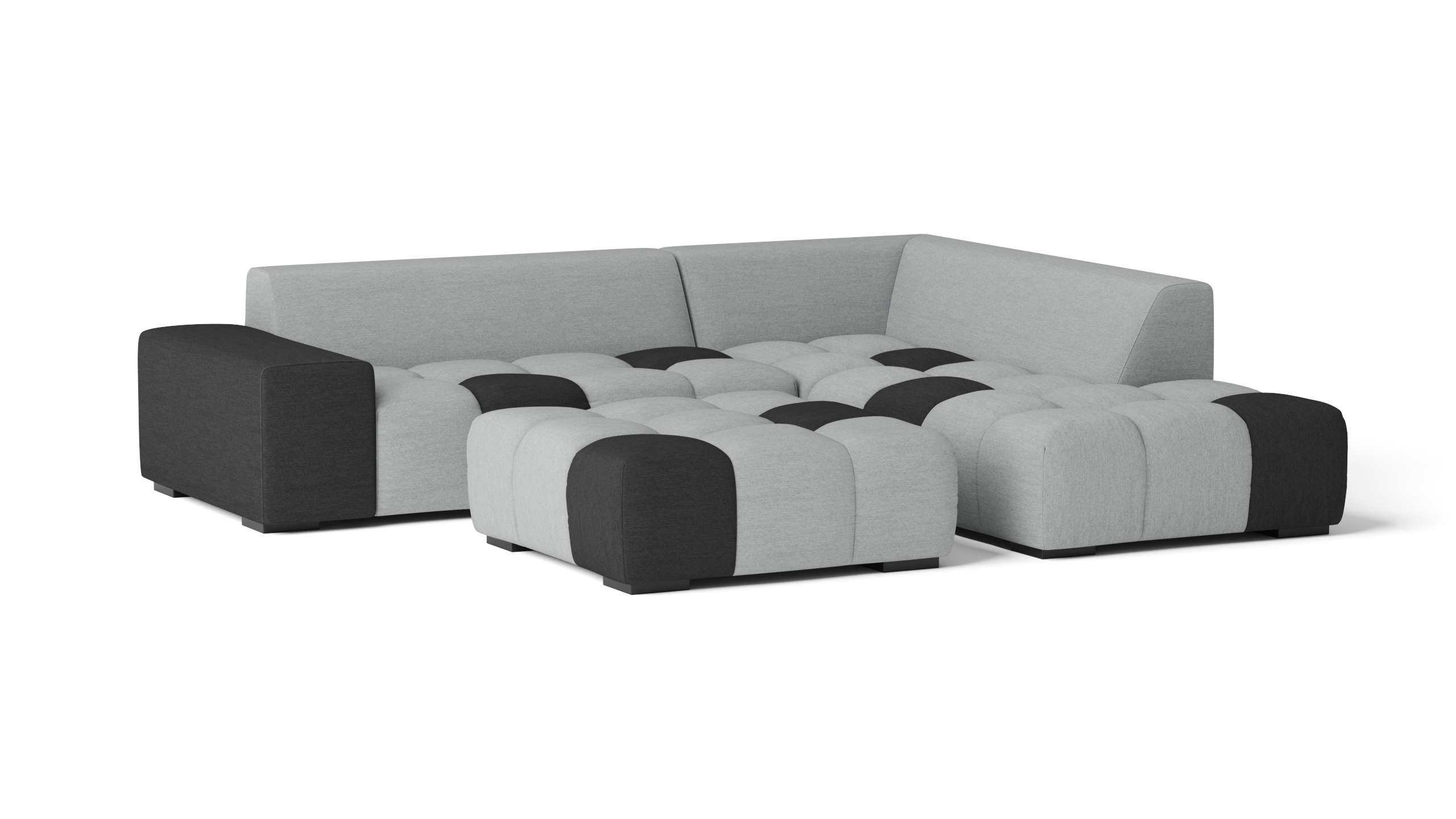 Bale Outdoor Chaise Lounge With Ottoman
