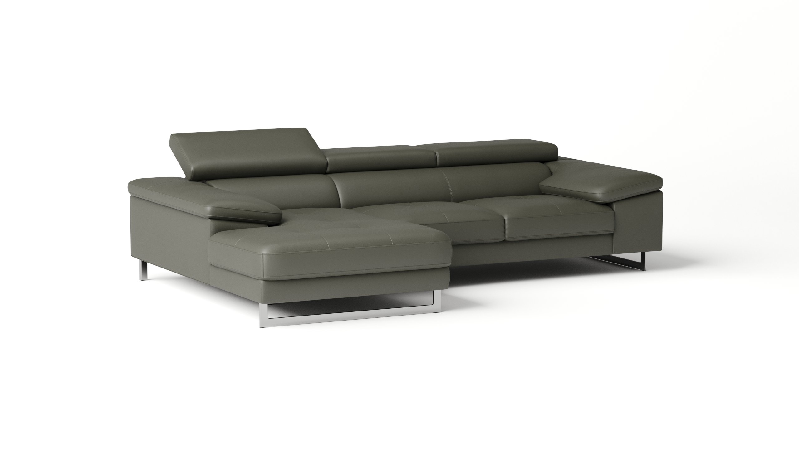 Boston Leather Chaise Lounge Option A