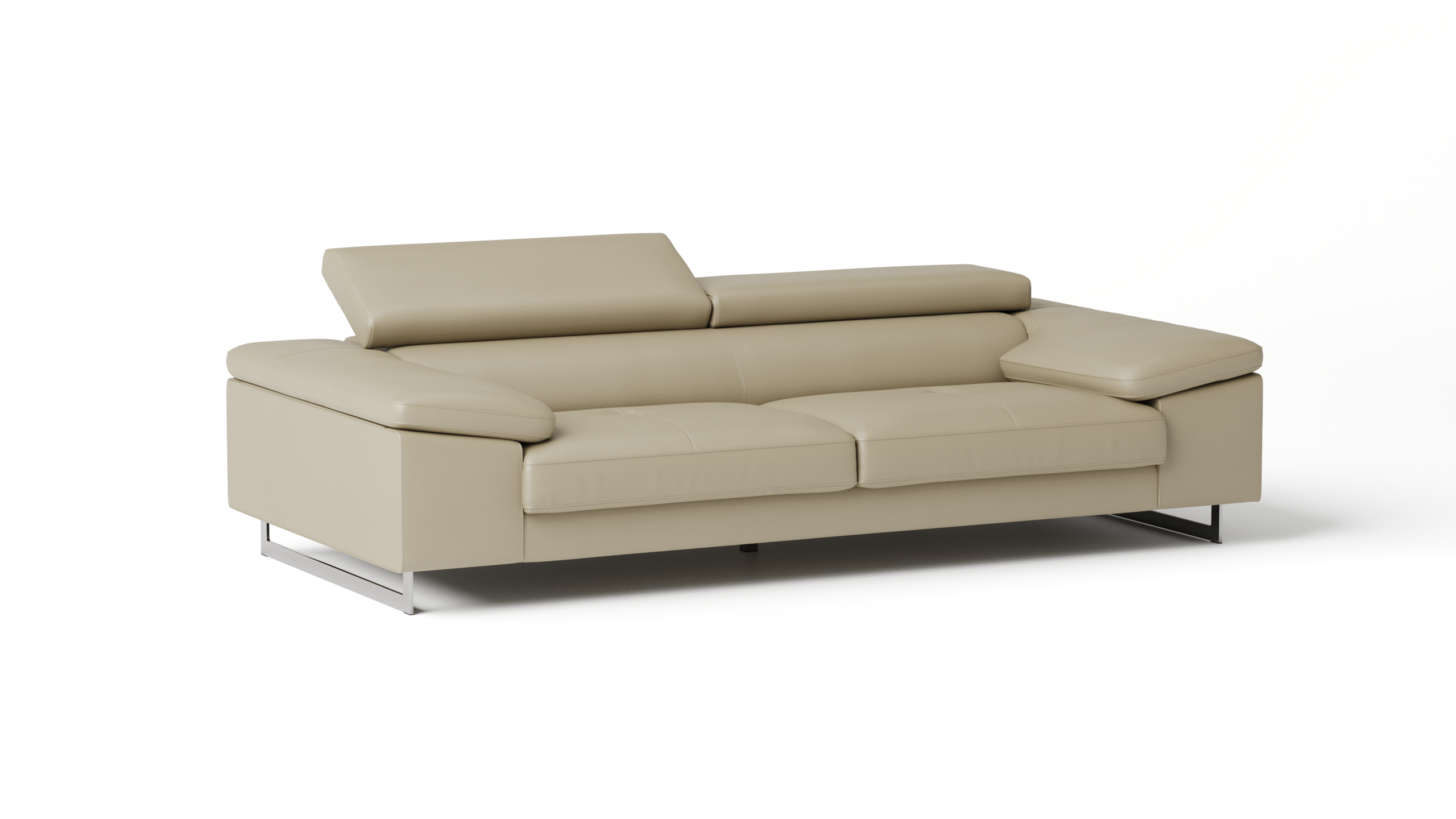 Boston Leather Three Seat Sofa