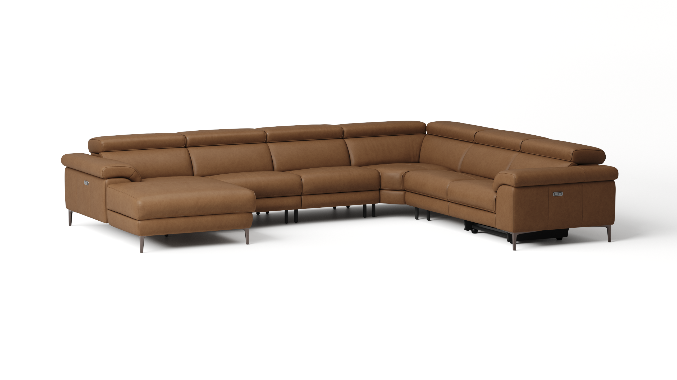Carlisle Leather Recliner Modular Lounge Option A